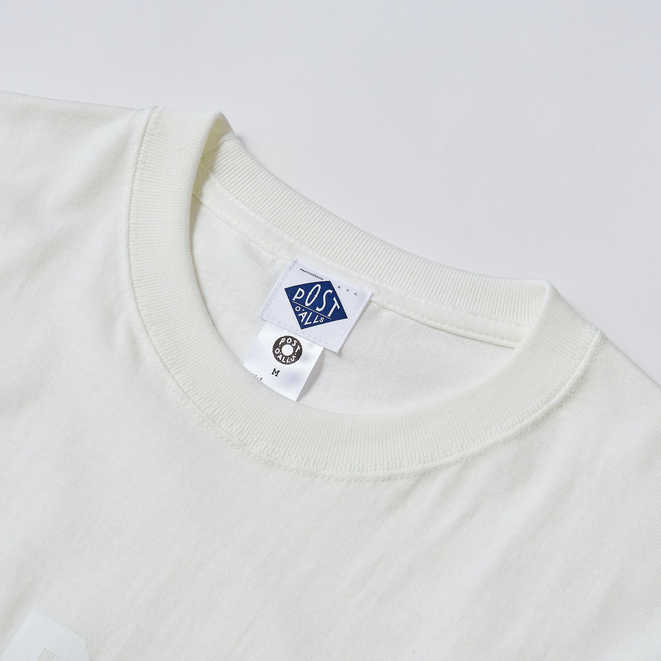 #3007-OWW PO Logo Tee : off white x white