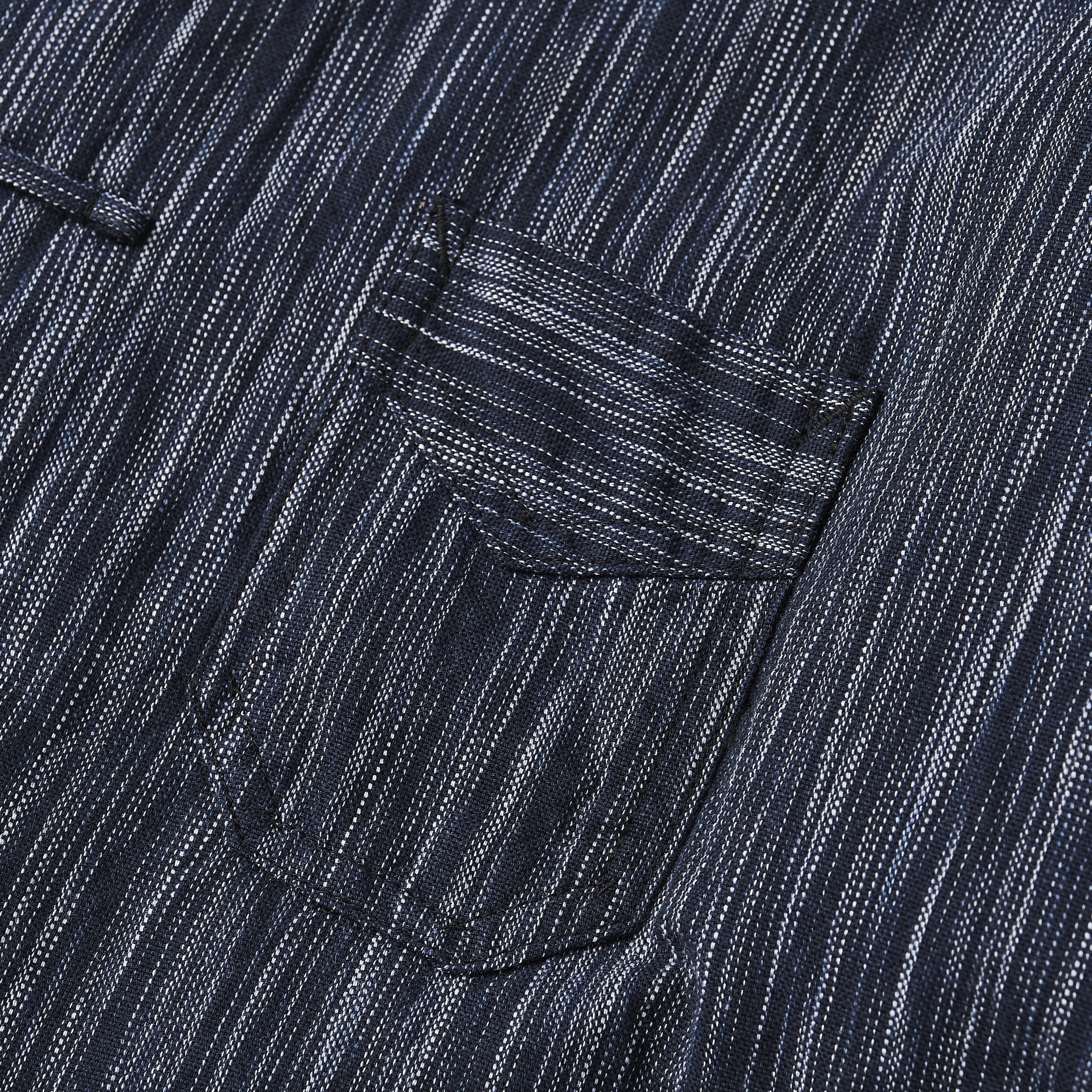 #3107-IKT POST Chinois : indigo ikat / indigo