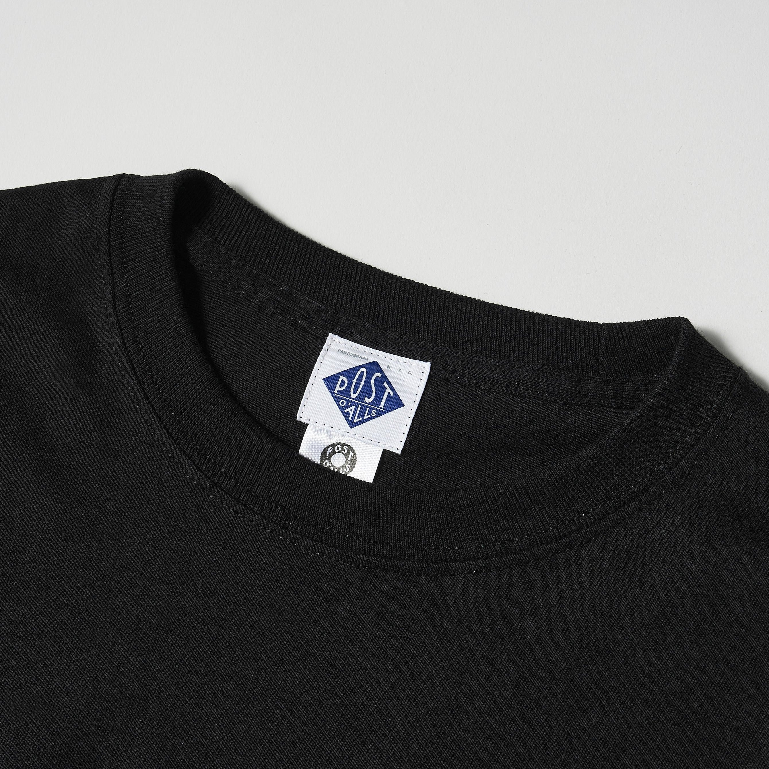 #3704 Square Donut L/S Tee: black x white