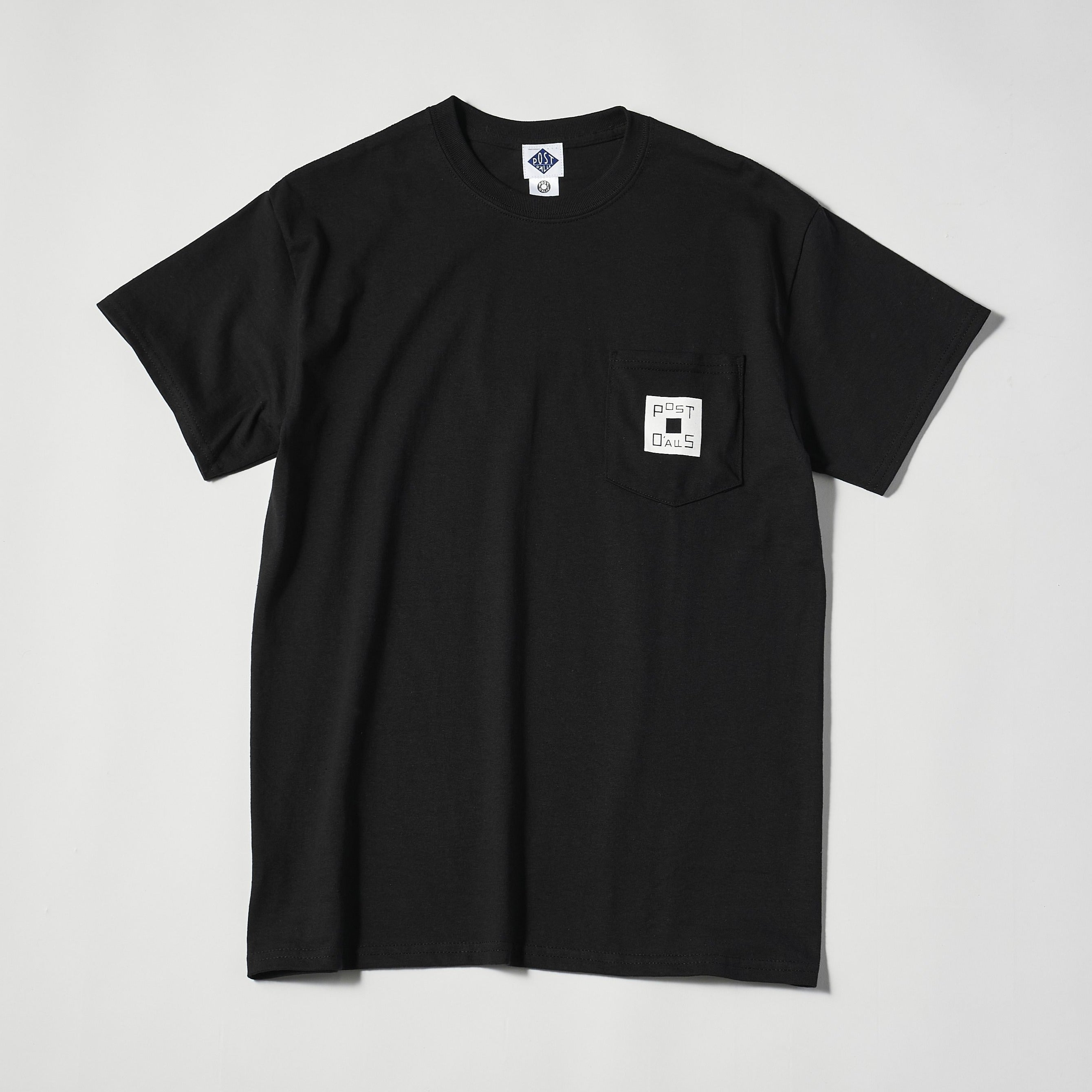 #3006 Square Donut Pocket Tee : black x white