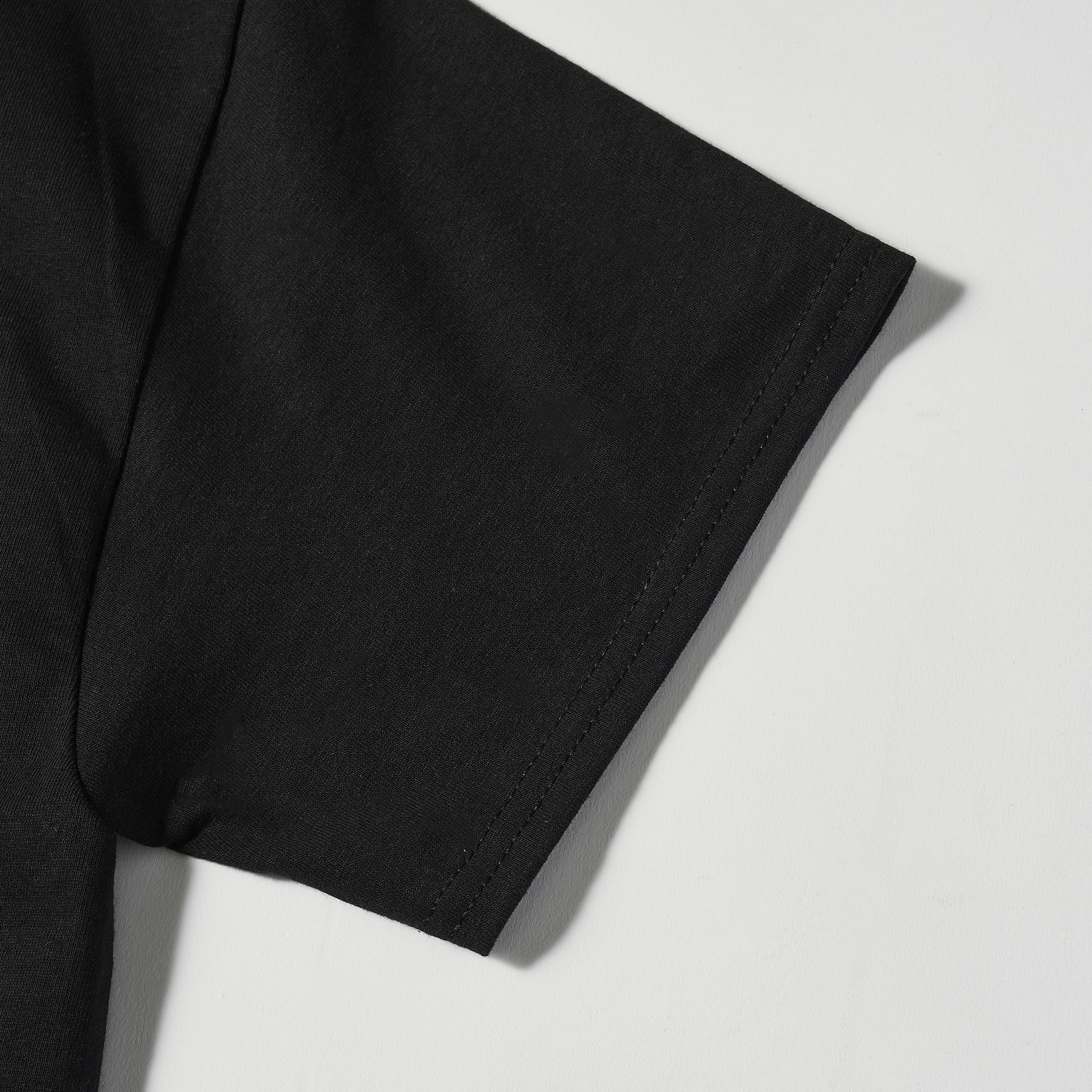 #3006 Square Donut Pocket Tee : black x white