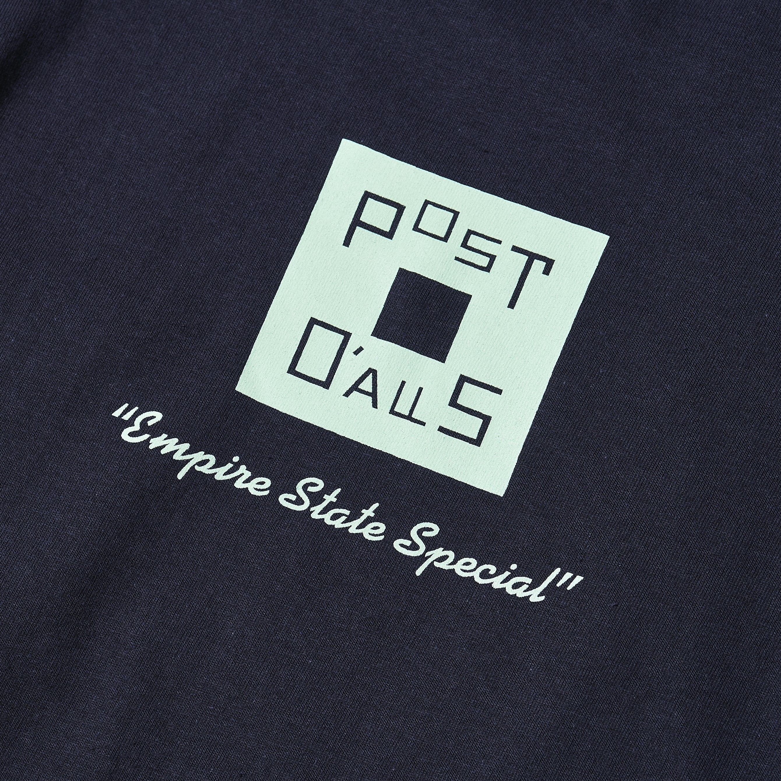 #3006 Square Donut Pocket Tee : navy x green
