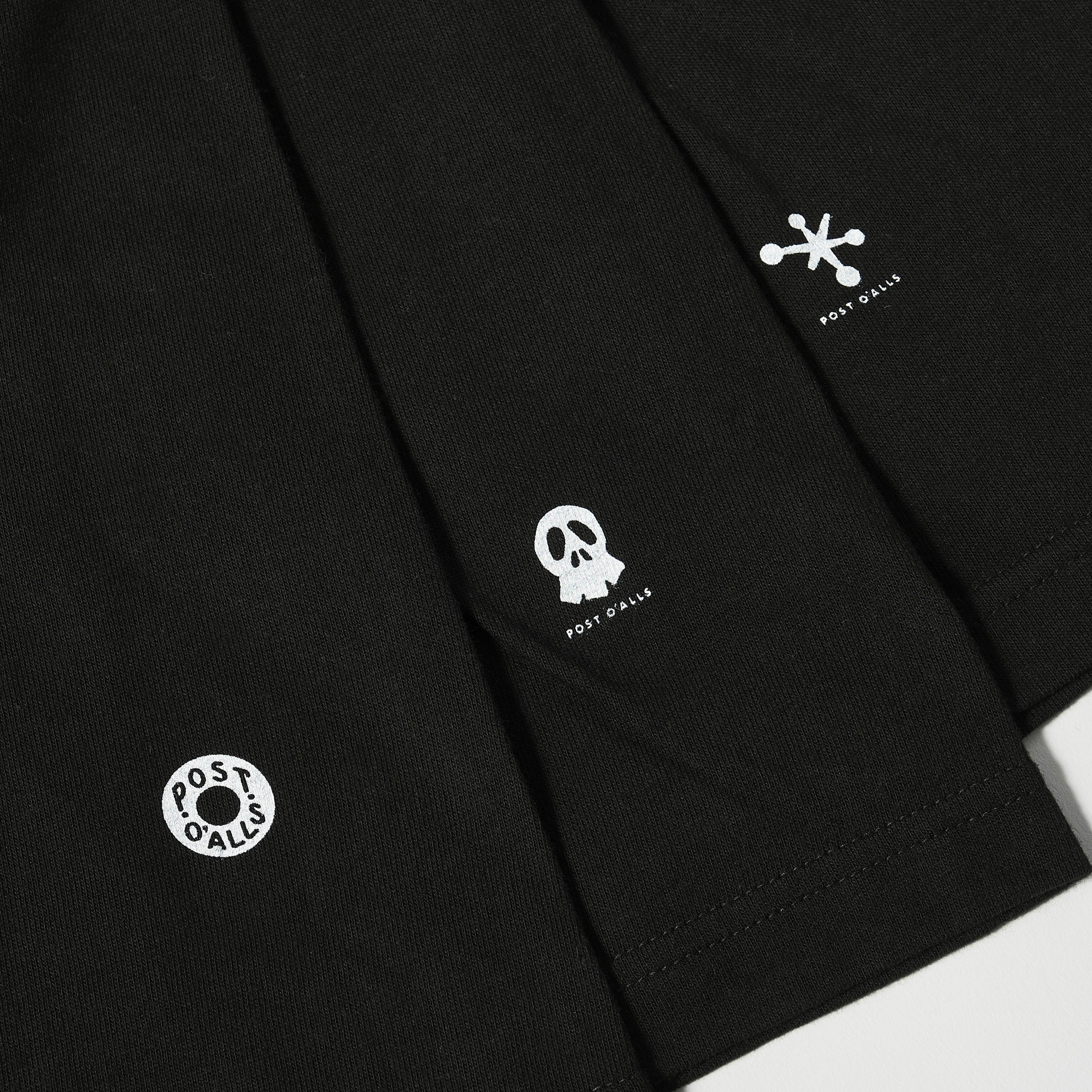 Crew neck 3pack tee Ver.2 (3PT2-BK) : black (Shop Special)