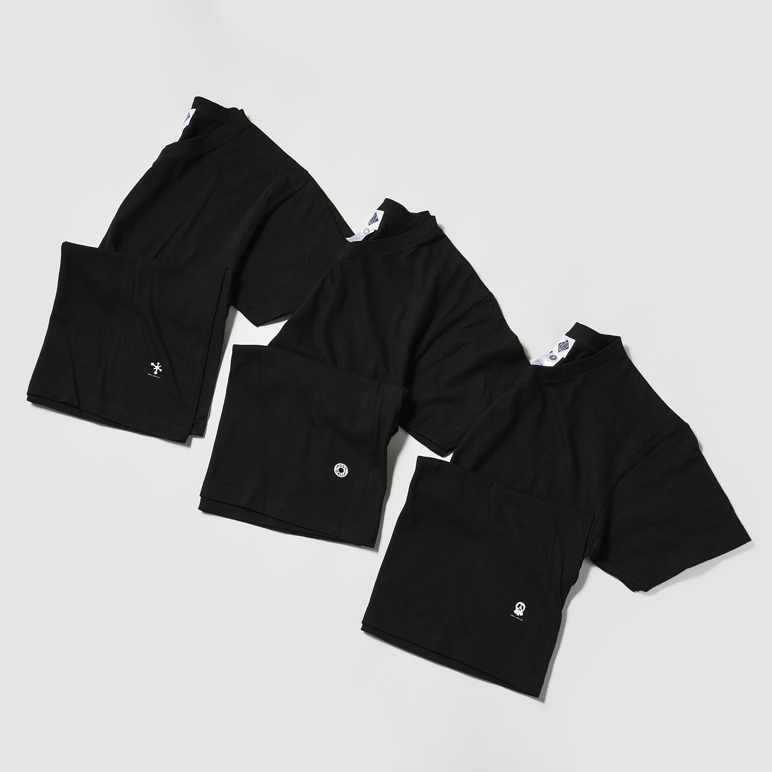 V neck 3pack tee Ver.2 (3PV2-BK) : black (Shop Special)