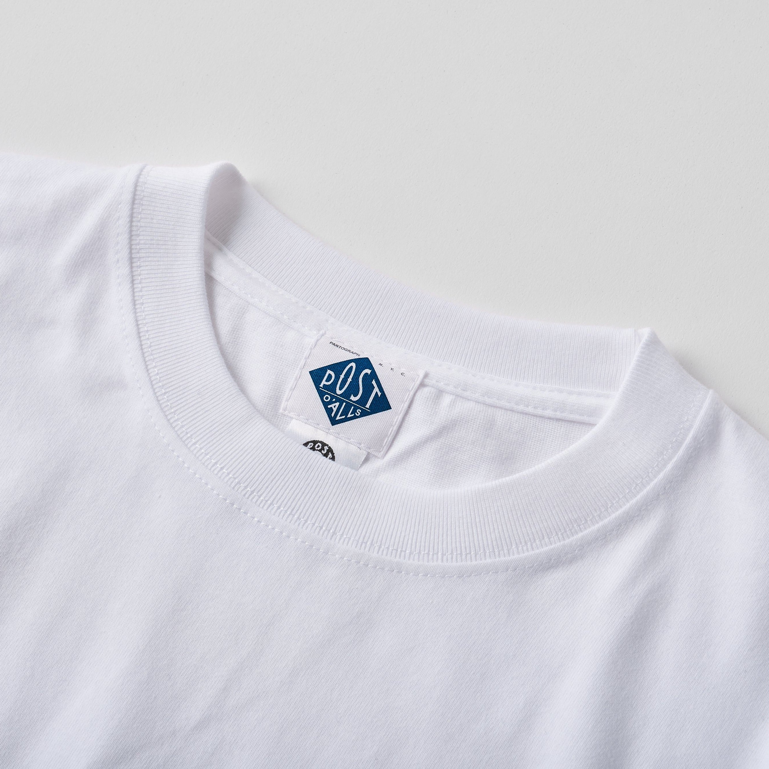 めまい DONUTS Tee : White x Navy Print