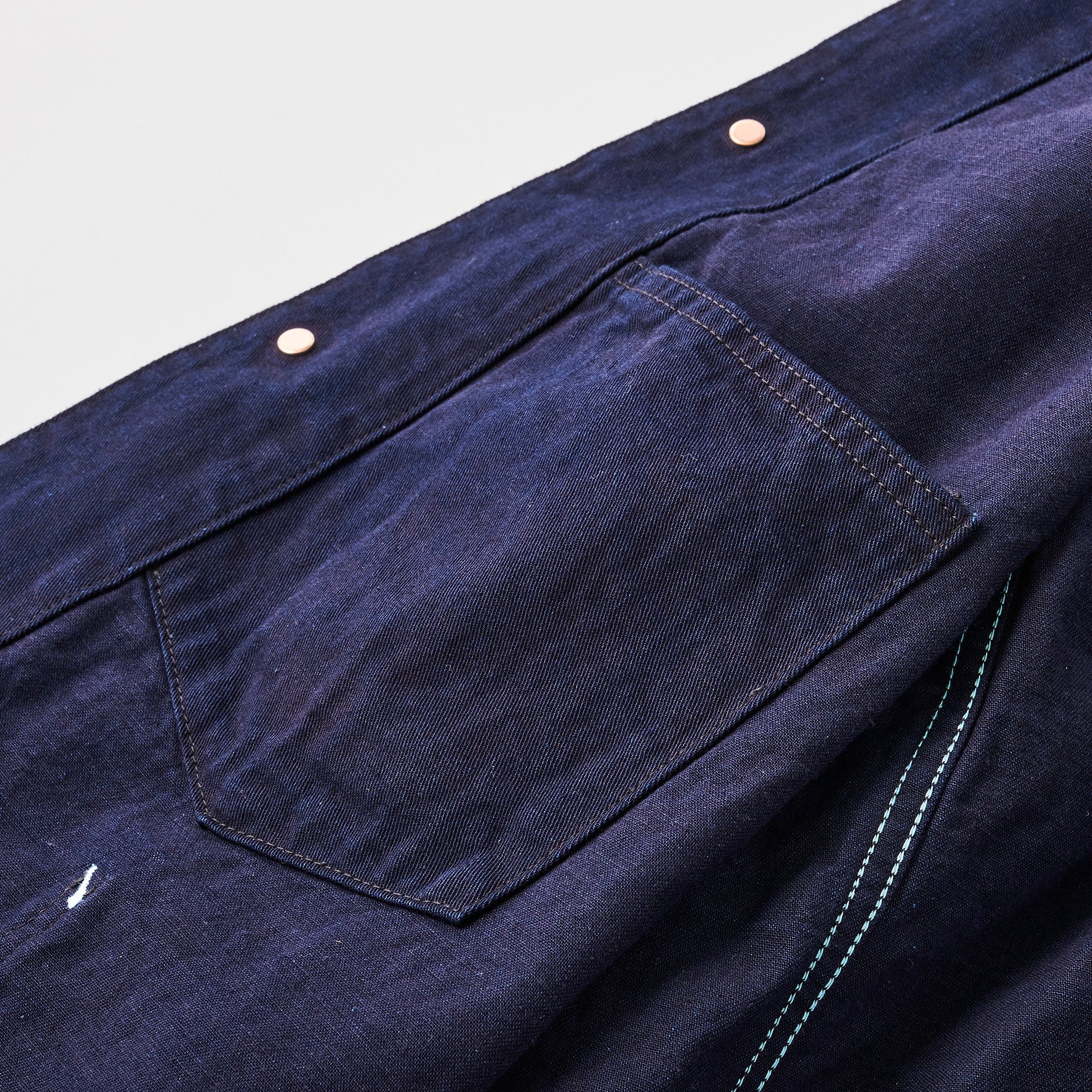#1111 DeLuxe Railroader FT1 : flat twill indigo