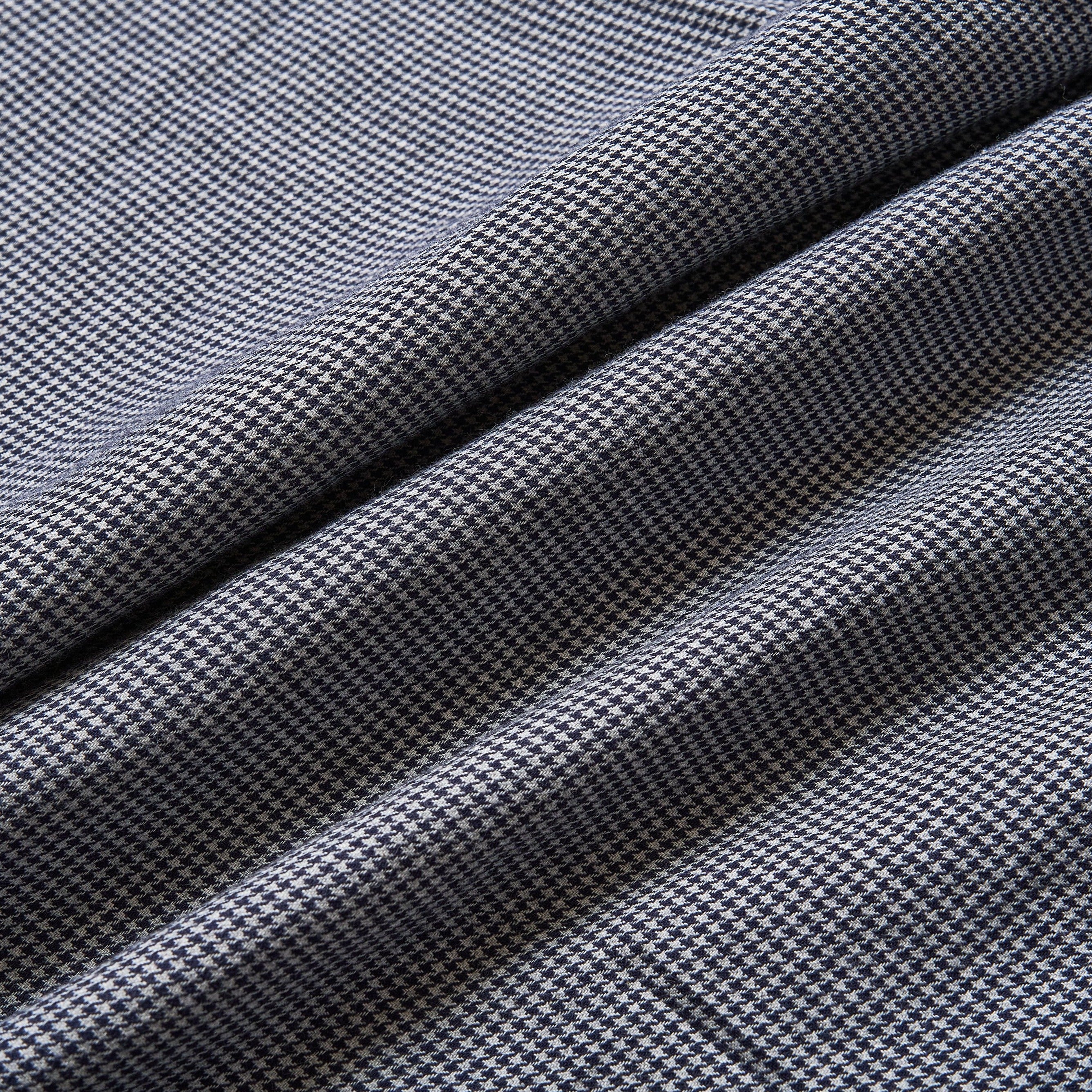 #3208 De Luxe CF1 : cotton flannel houndstooth black x white