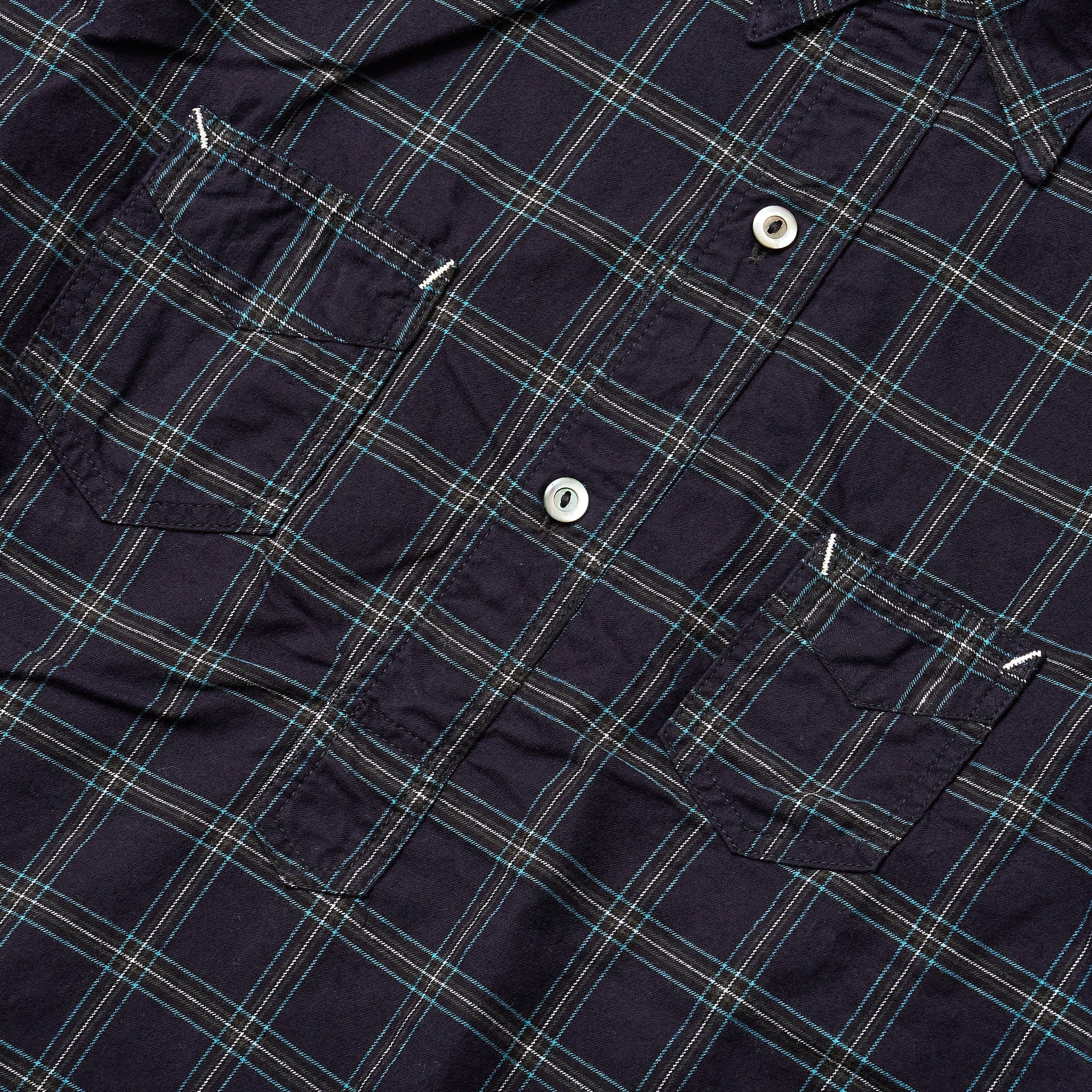 #3208 De Luxe CF4 : cotton flannel plaid navy x green