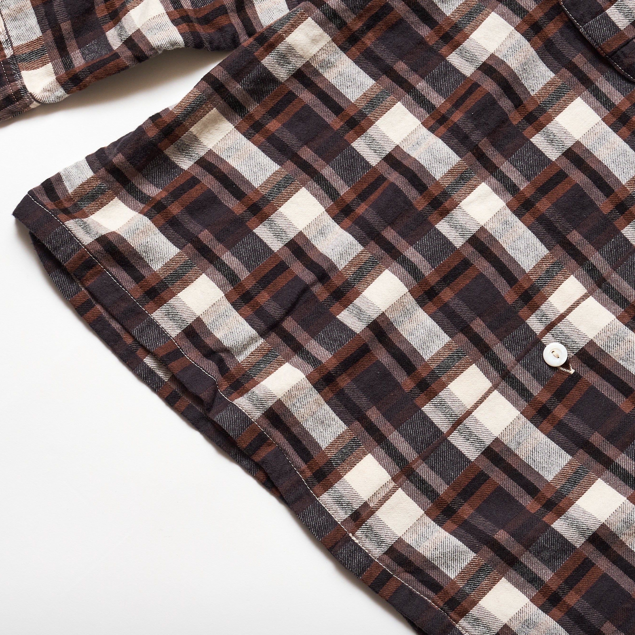 #3209 EZ Cruzer CF7 : cotton flannel plaid gray x brown