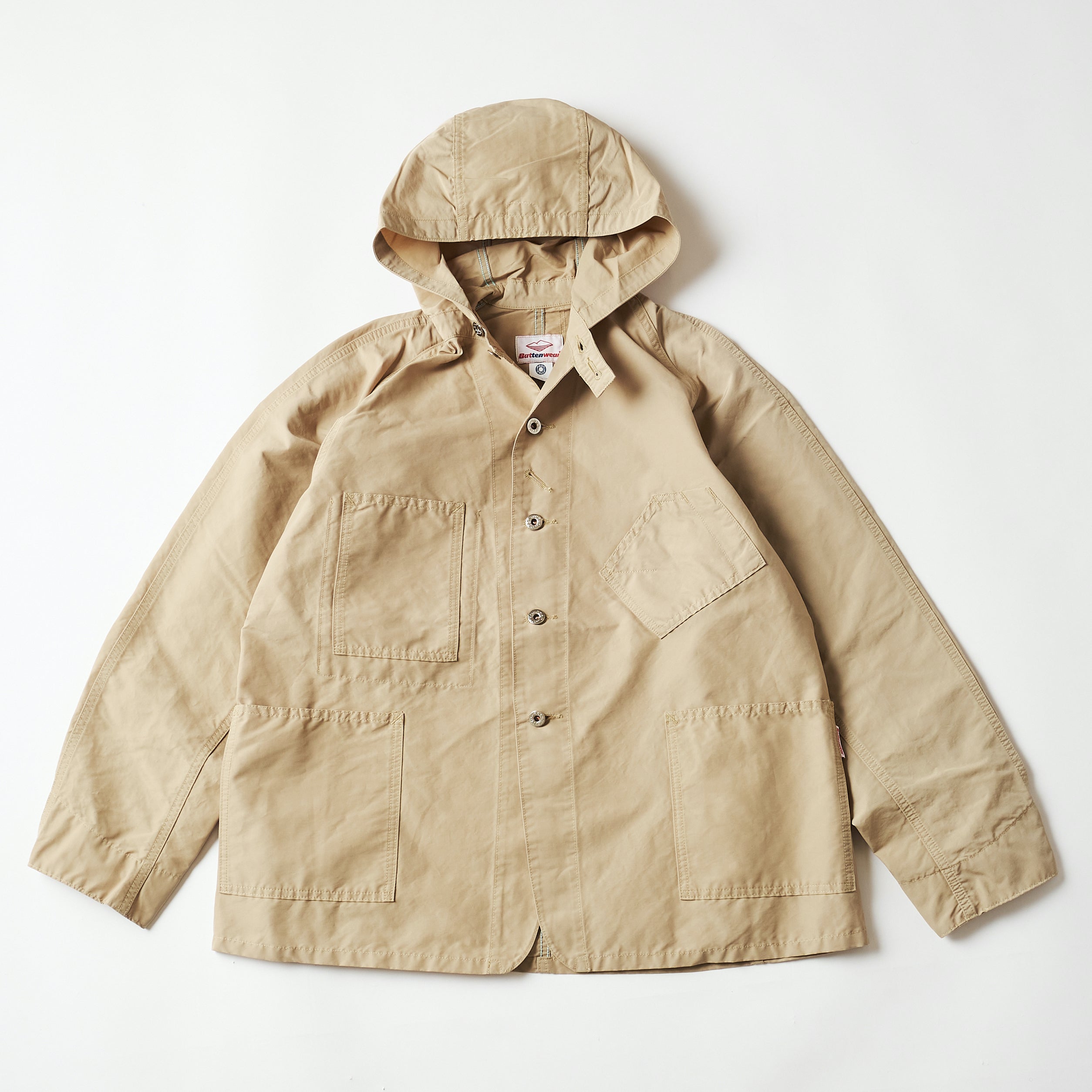 Post Overalls x Battenwear SWEETBEAR w/Hood : 60/40 Cloth beige