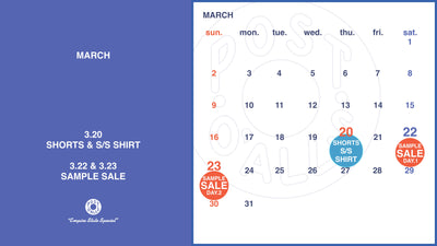 PRODUCT SCHEDULE of MARCH