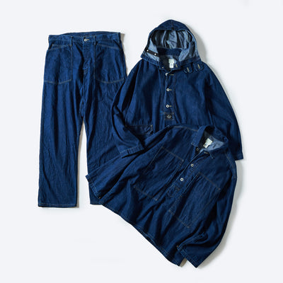 blue denim w/OD-yellow stitch indigo