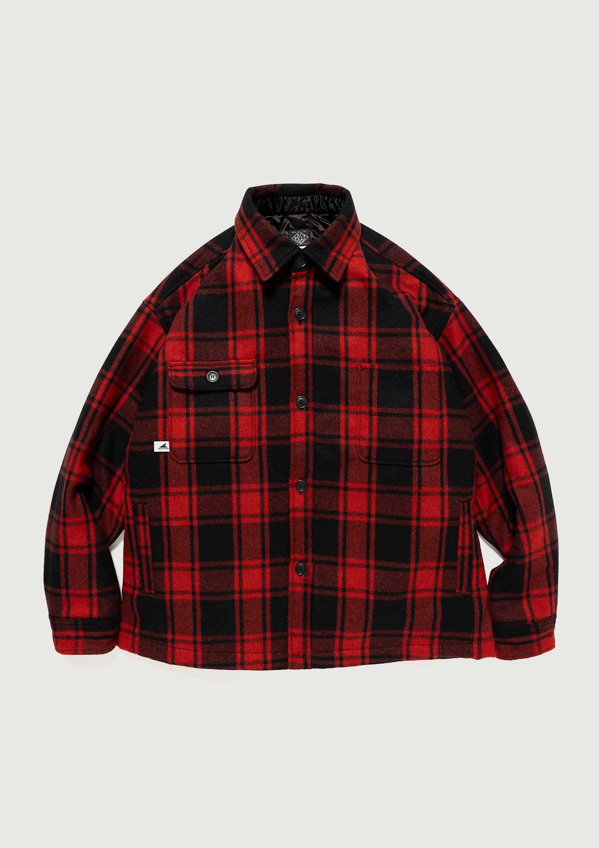 #262PODS-JKM01-CRA90 PLAID JACKET  RED