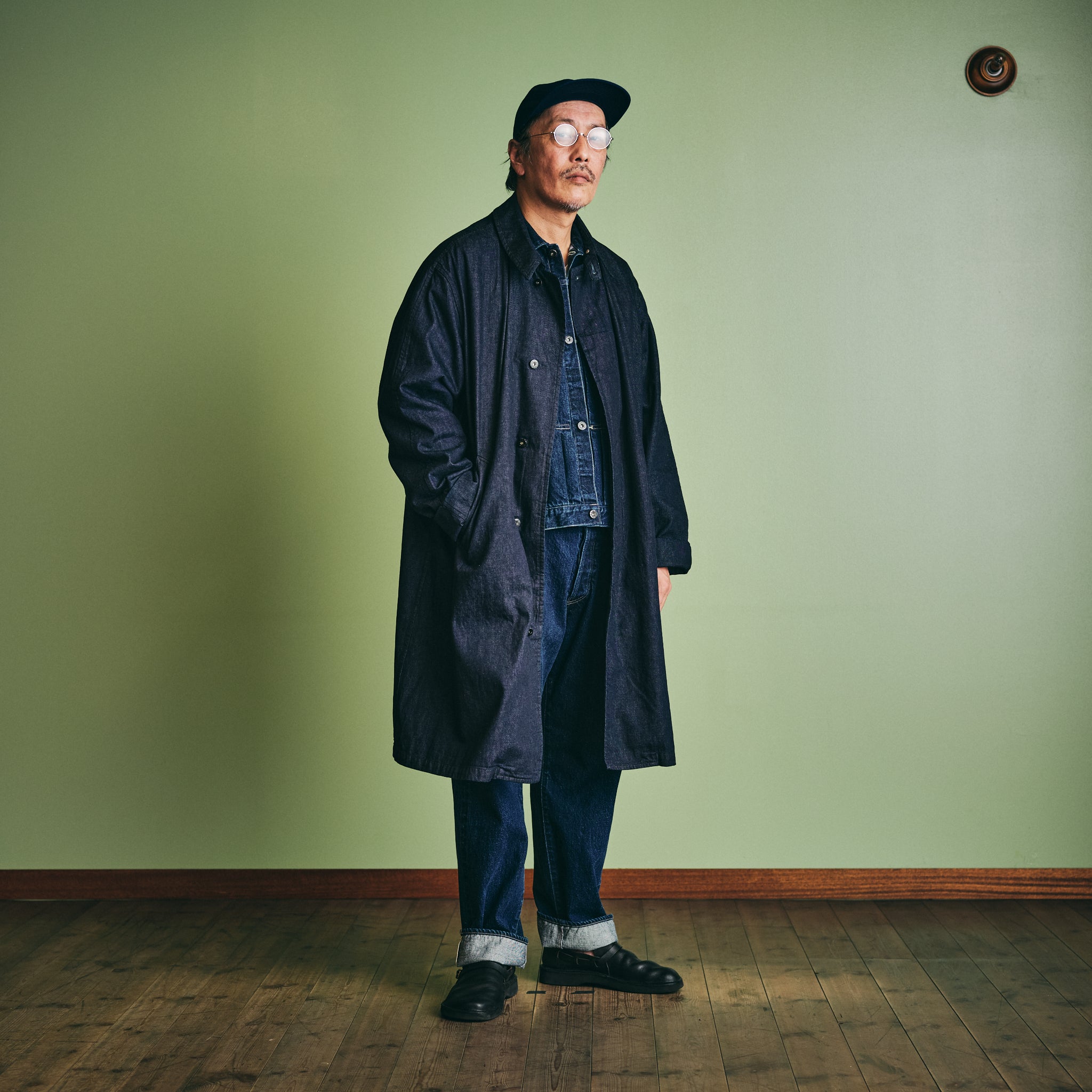 #3121-8DI USN Utility Coat : 8oz. denim indigo