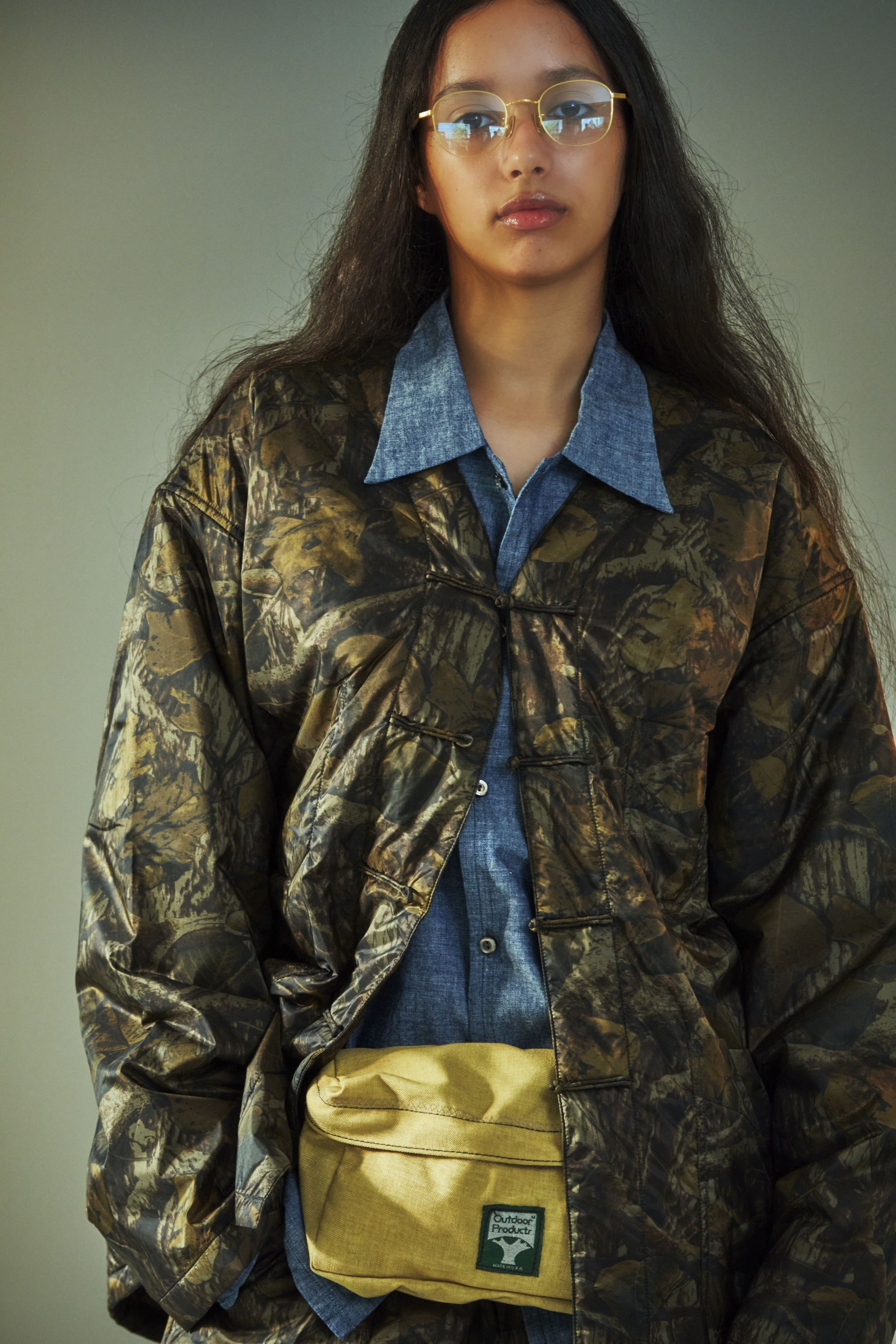 #3109BL-NC1 POST Chinois DV : nylon forest camo brown jungle