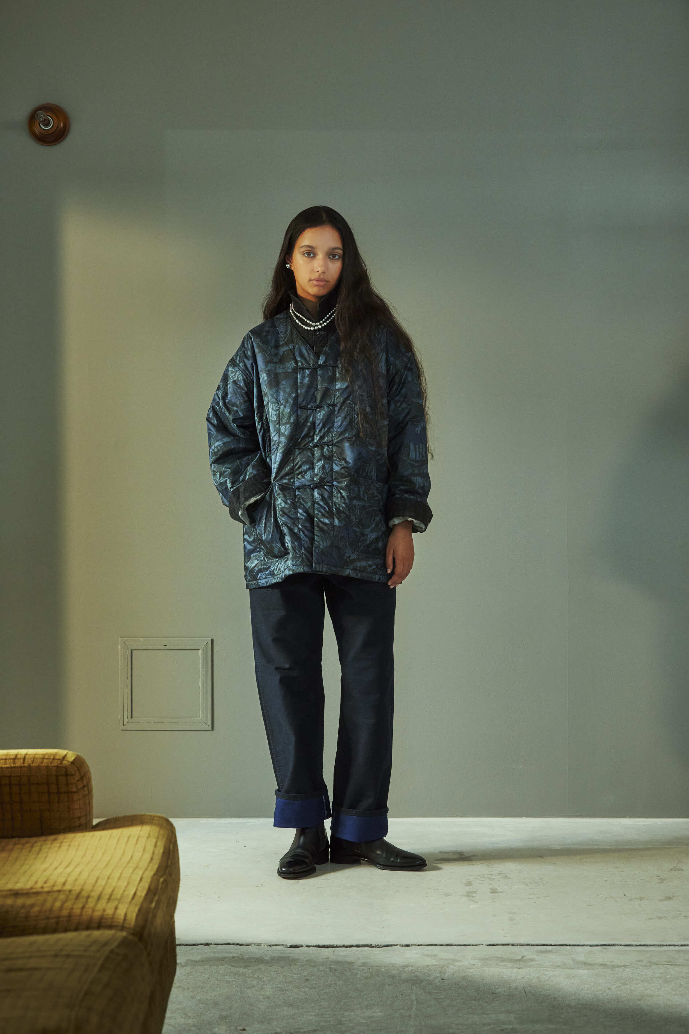 3109BL-NC2 POST Chinois DV : nylon forest camo blue jungle