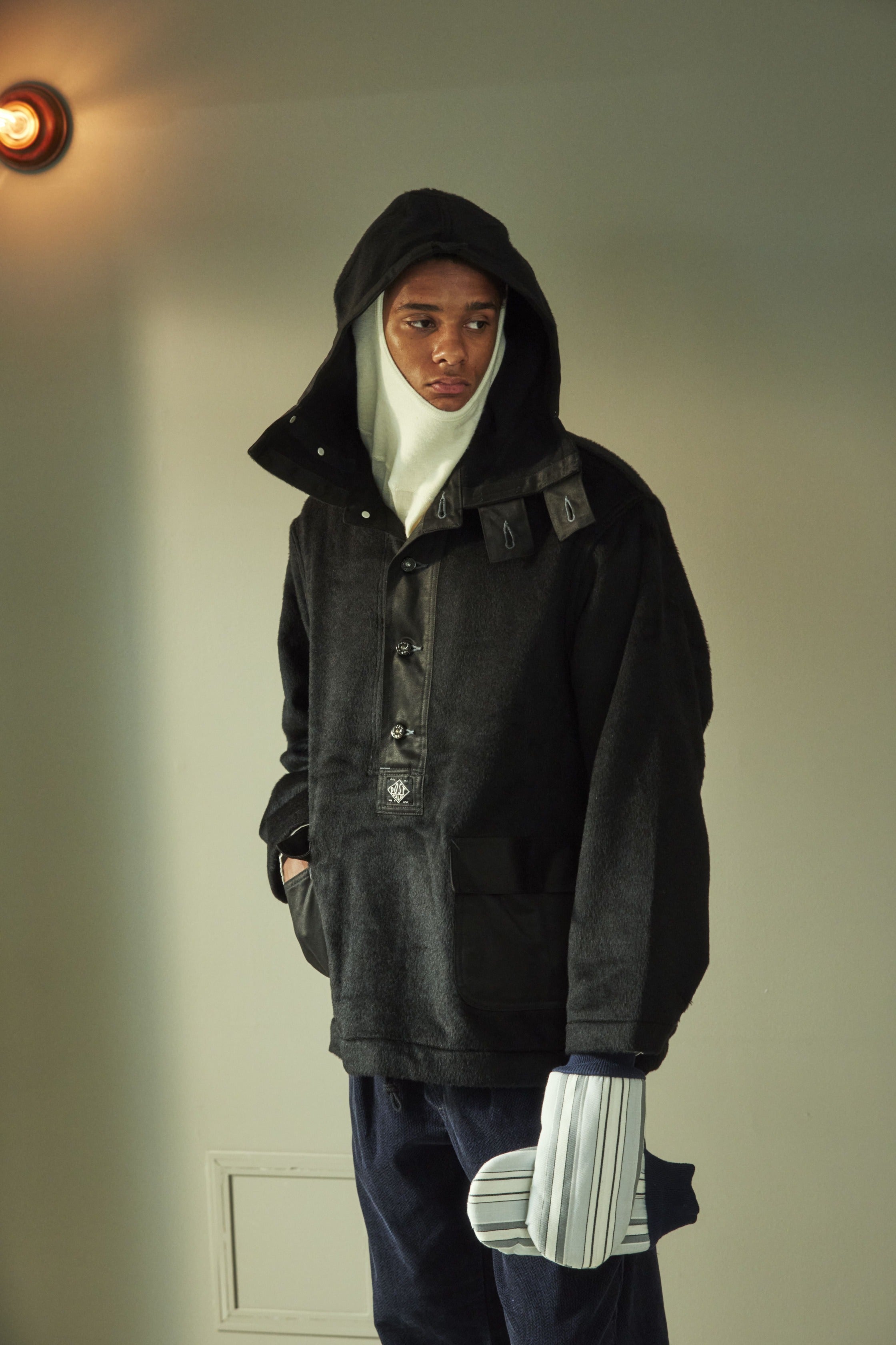 #1105-AMB NAVY Parka : alpaca mohair (SHOP SPECIAL)