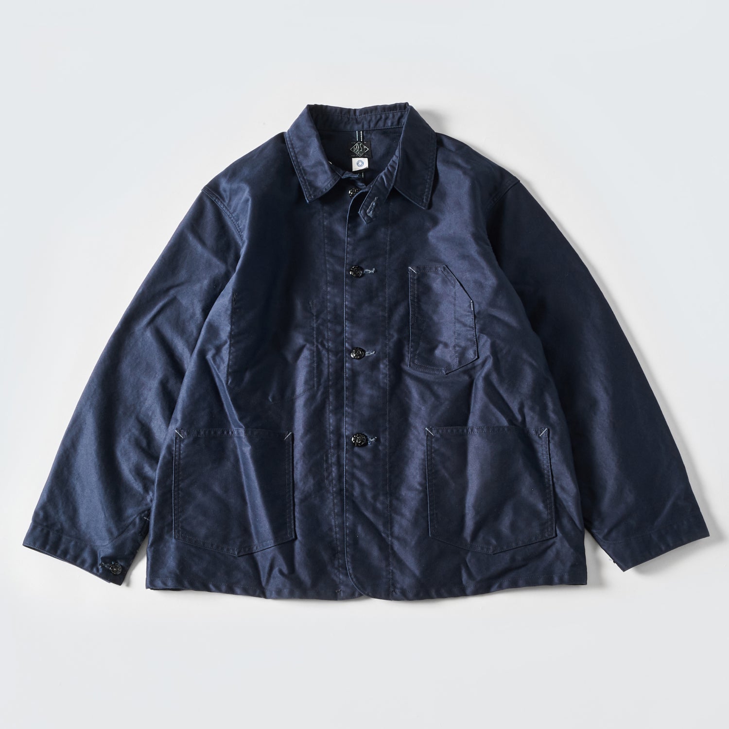 #1101-MN No.1 Jacket : vintage moleskin navy