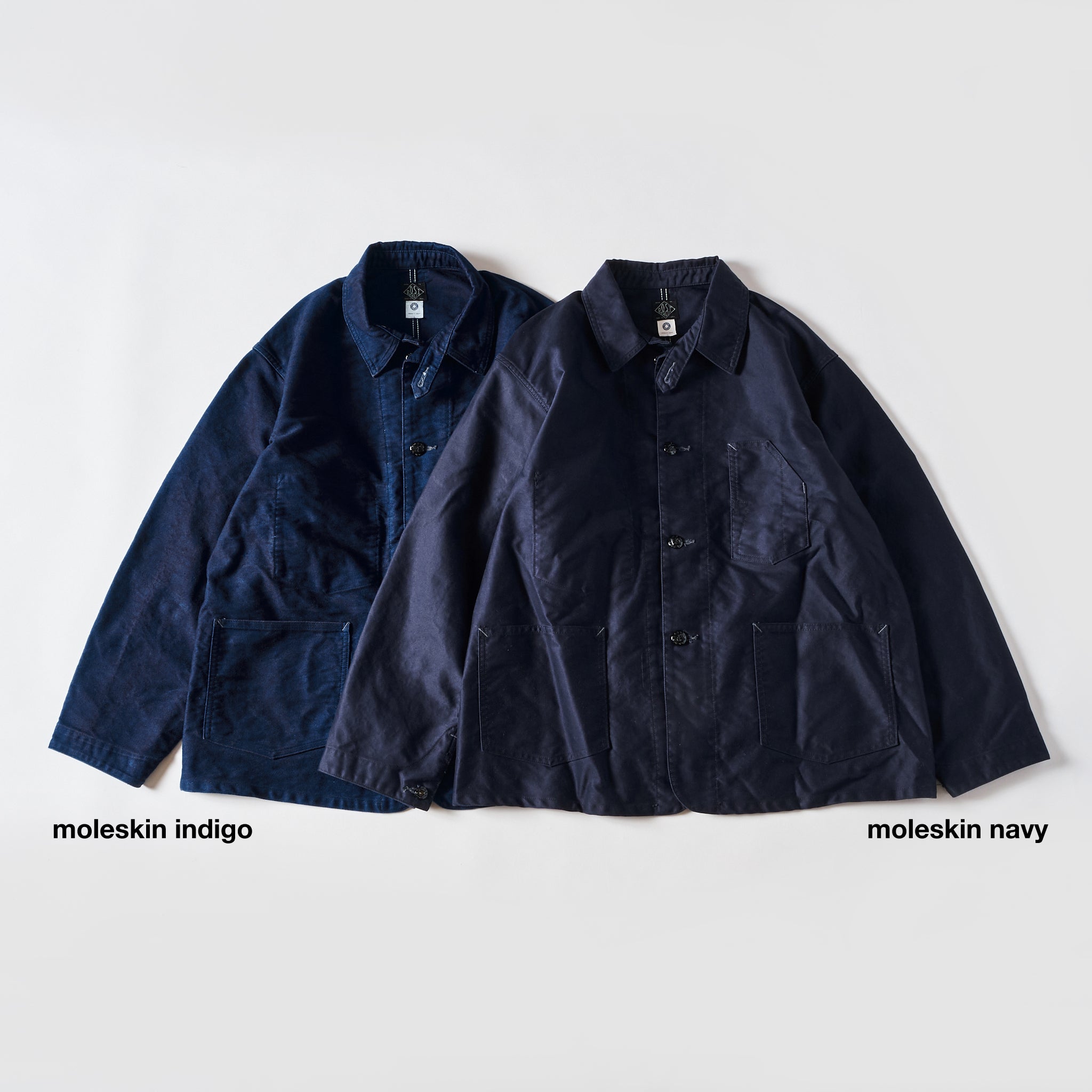 #1101-MN No.1 Jacket : vintage moleskin navy