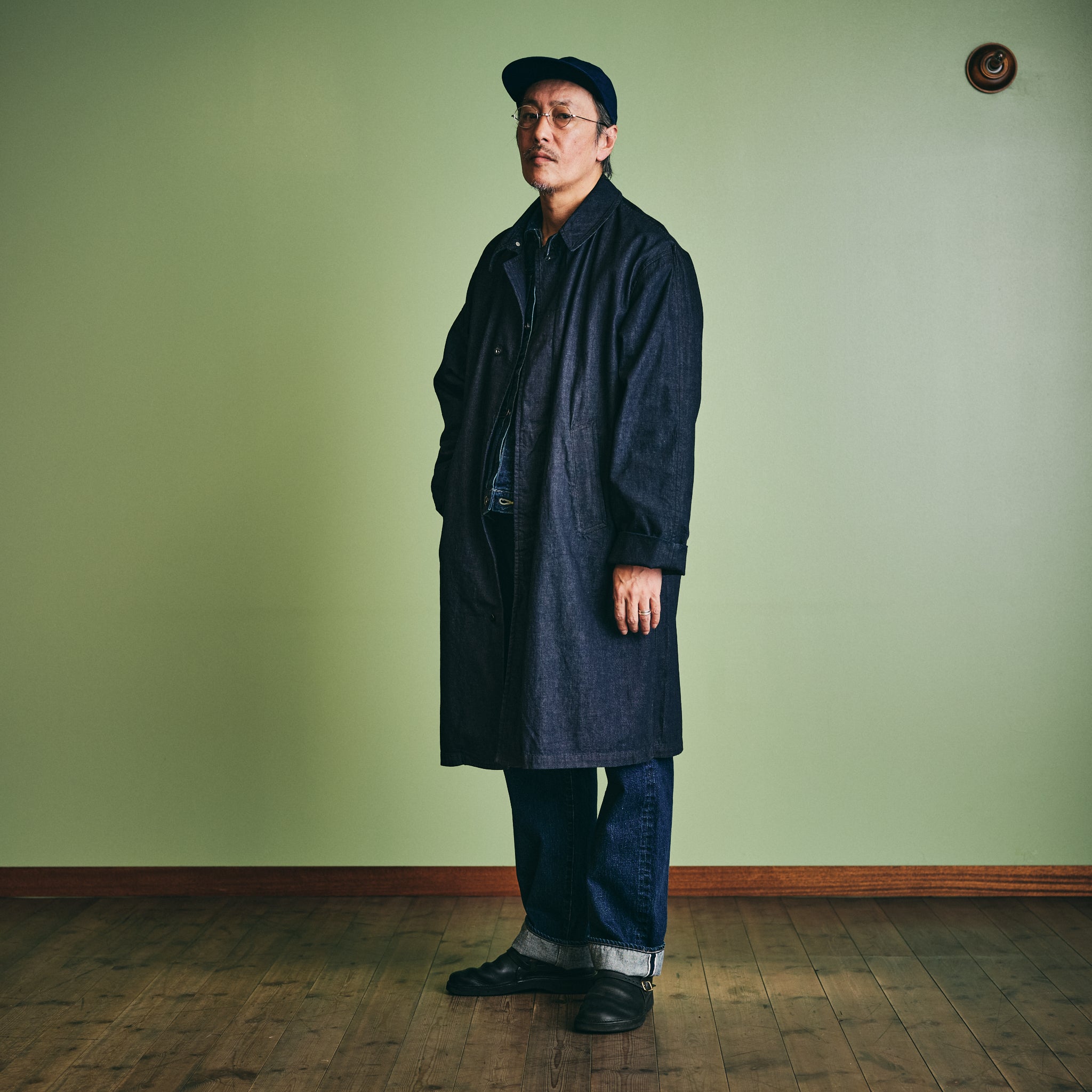 #3121-8DI USN Utility Coat : 8oz. denim indigo