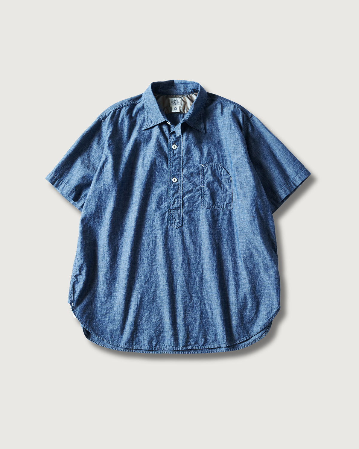 #1201S-CC No.1 Shirt S/S : classic chambray indigo