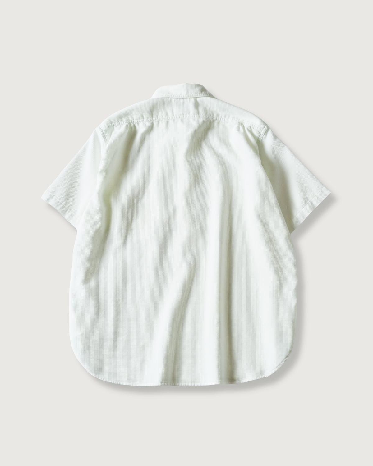 #1201S-PCW No.1 Shirt S/S : PC waffle white