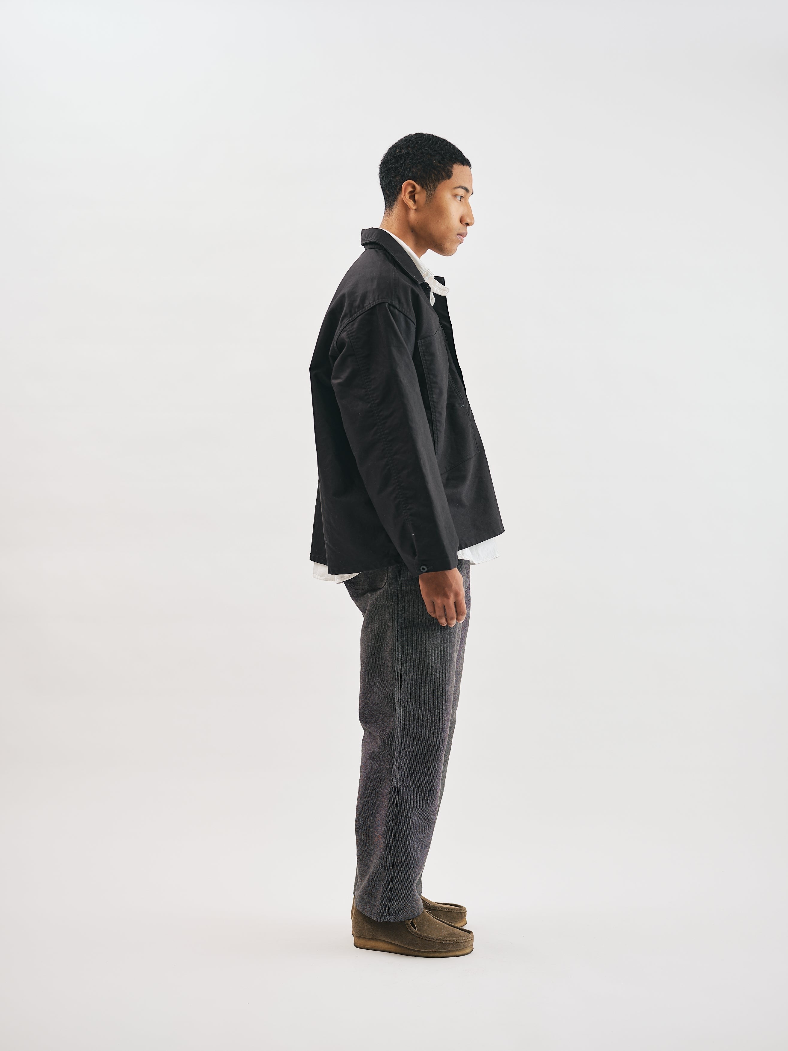 #1204-MSB ARMY Shirt : moleskin black