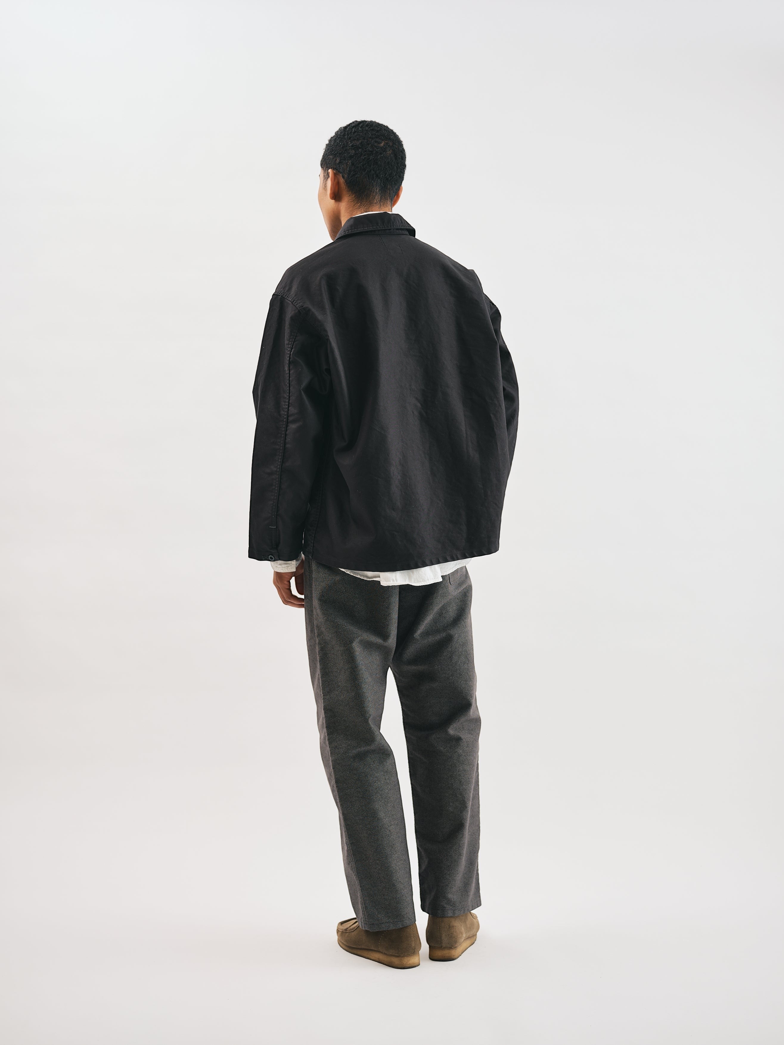 #1204-MSB ARMY Shirt : moleskin black