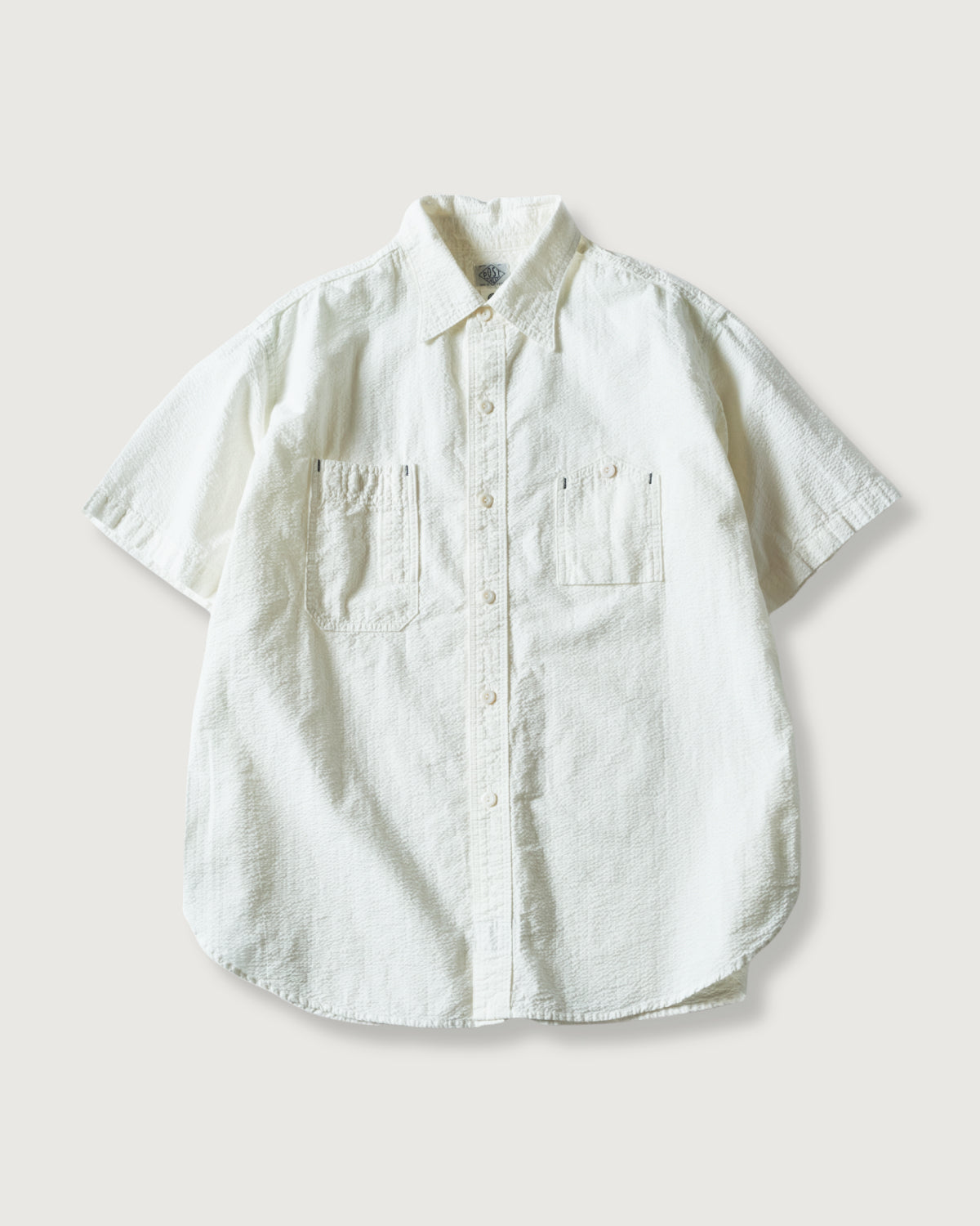 #1206S-SSW No.6 Shirt S/S : seersucker white