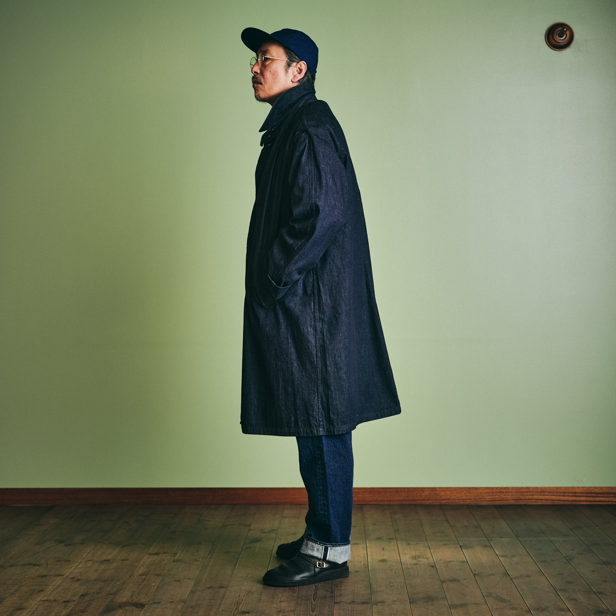 #3121-8DI USN Utility Coat : 8oz. denim indigo