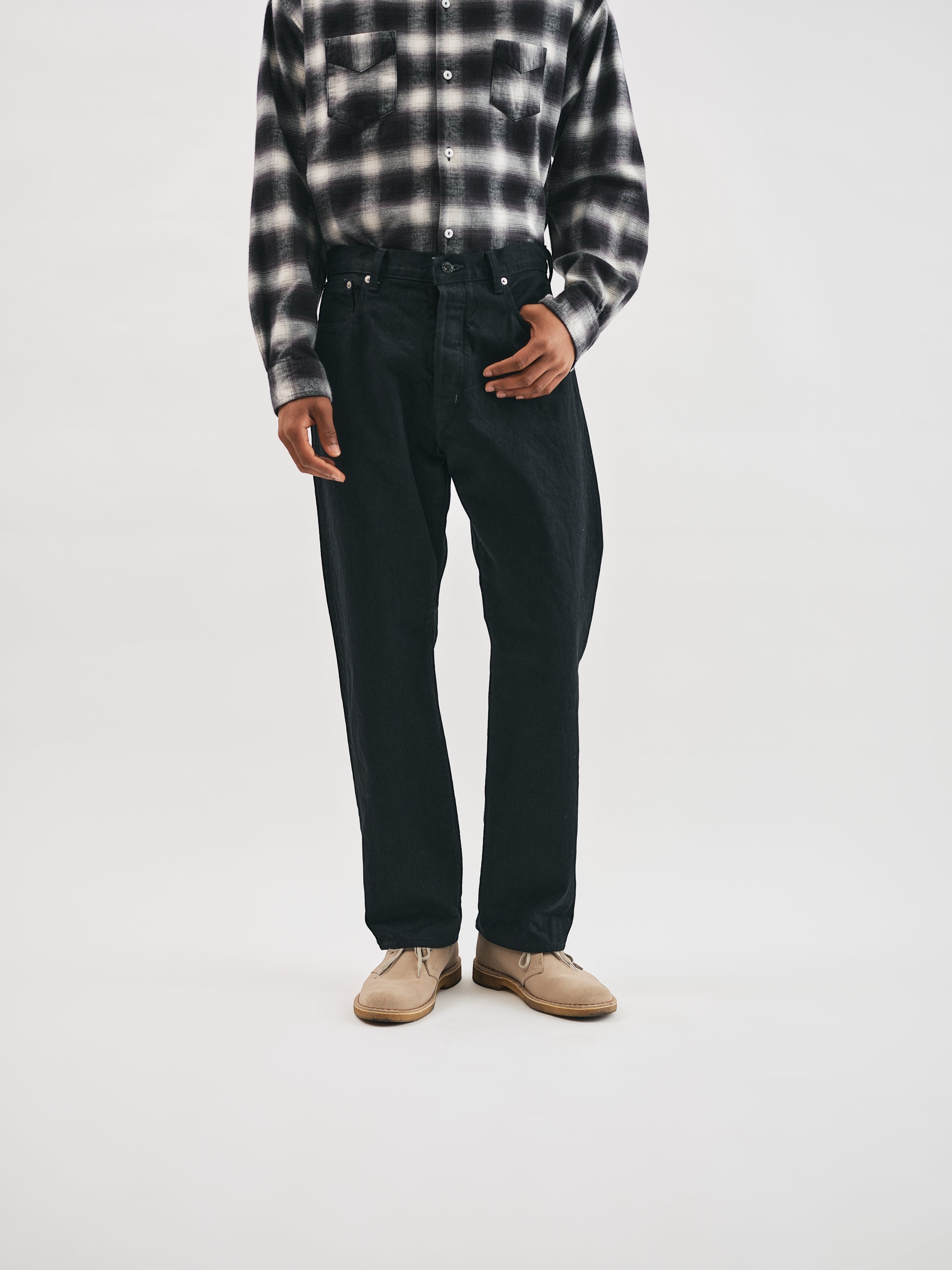 #1397-BO No.2 Fiver Pocket : denim blackout
