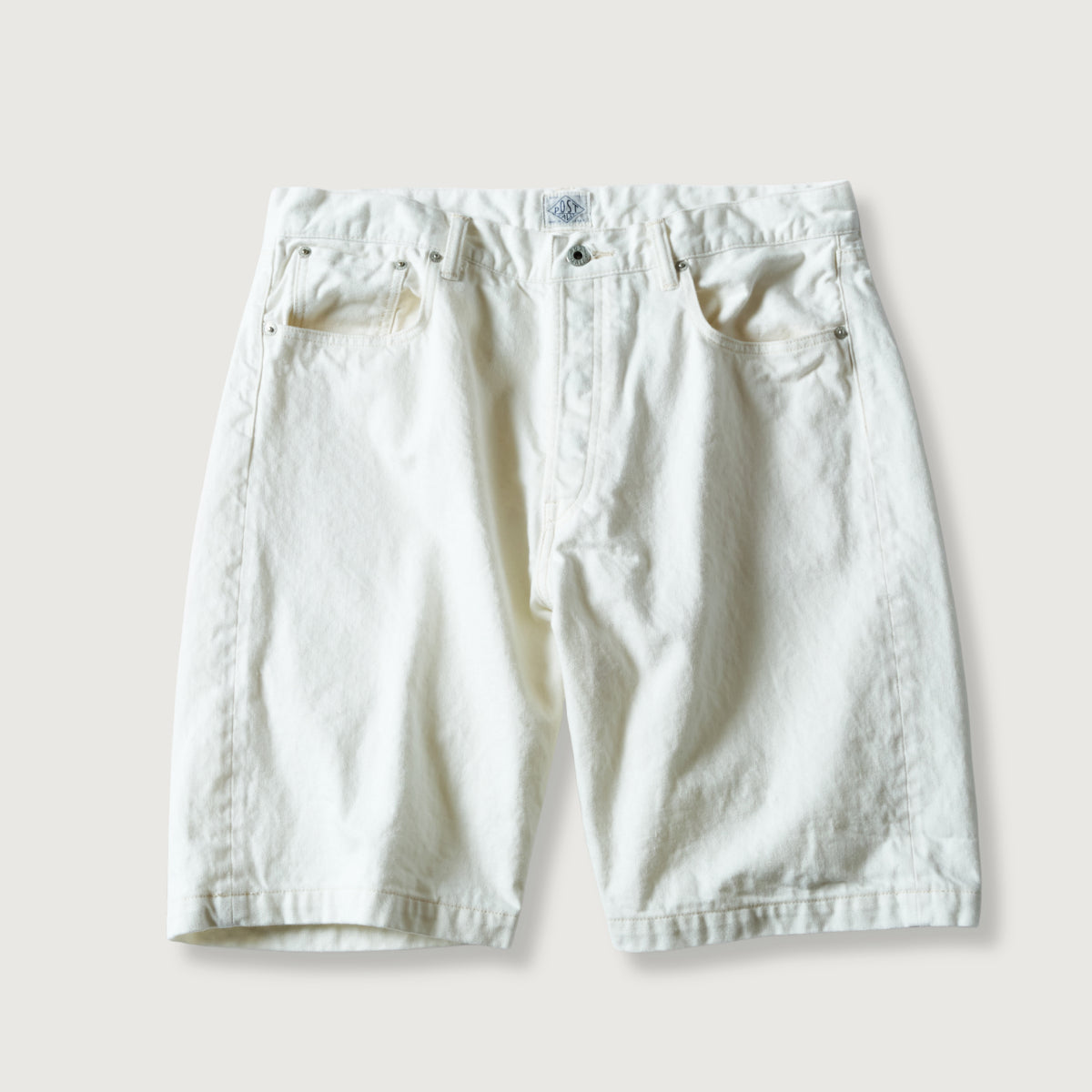 1397S-WD No.2 Five Pocket Shorts : white denim white