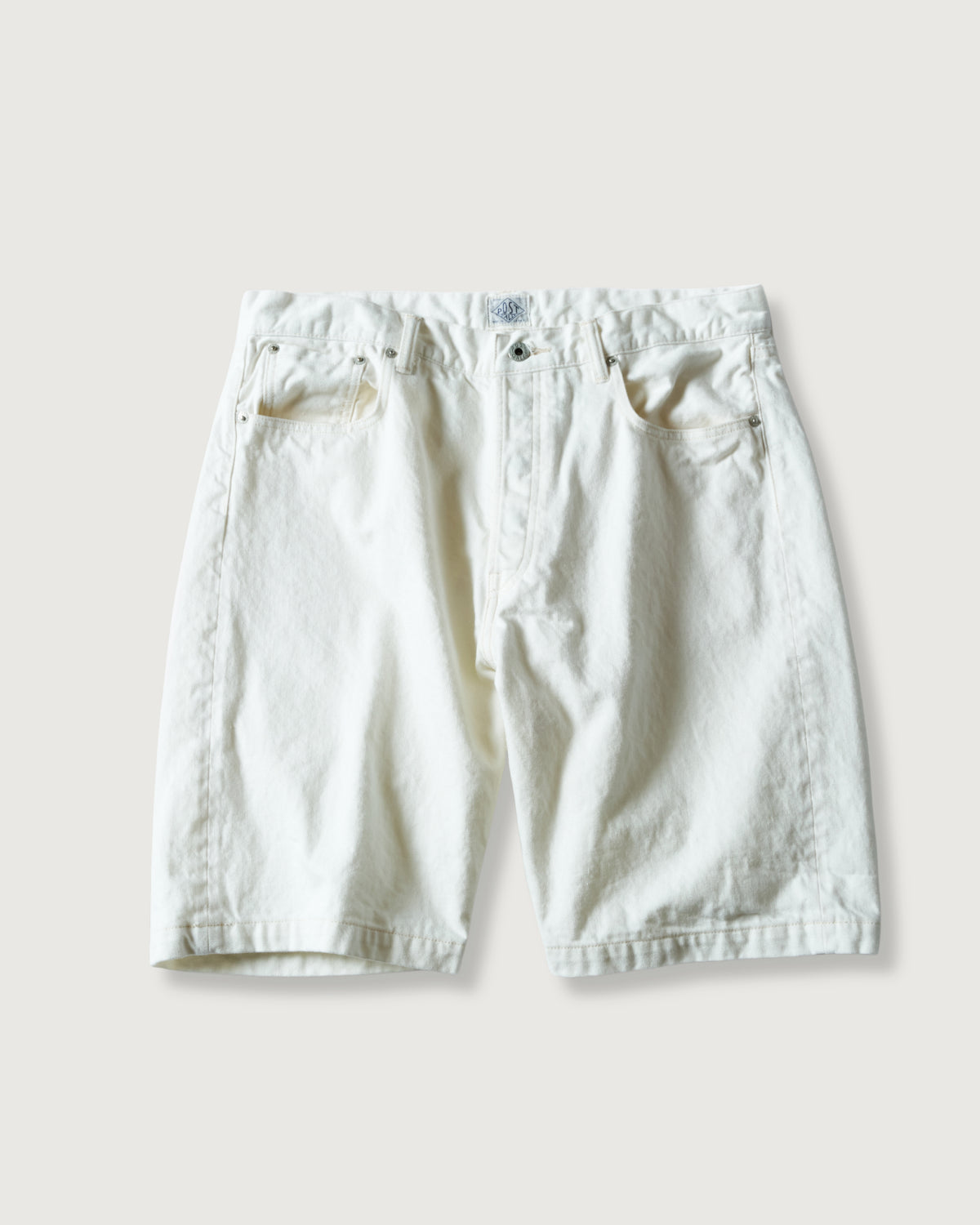 #1397S-WD No.2 Five Pocket Shorts : white denim white