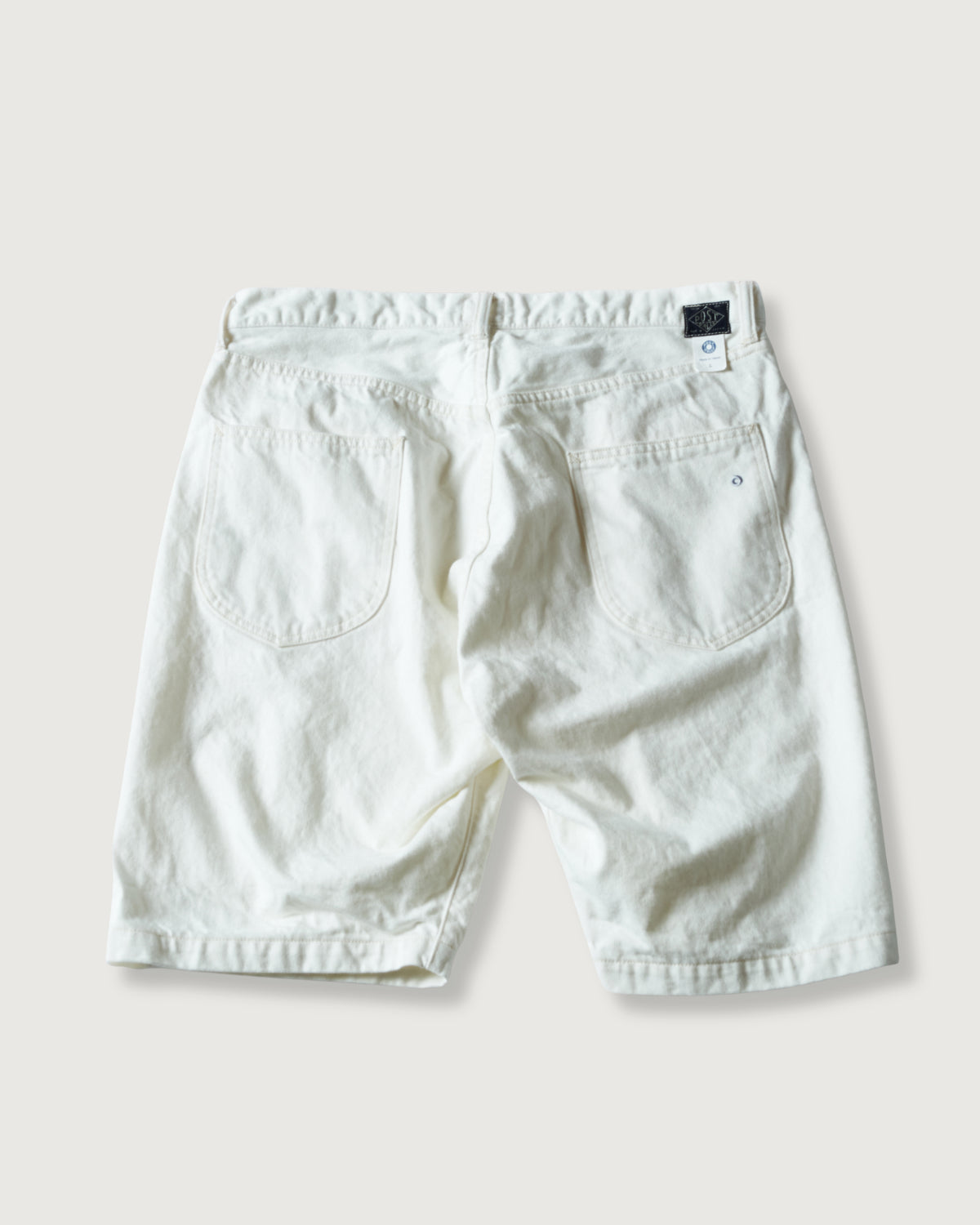 #1397S-WD No.2 Five Pocket Shorts : white denim white