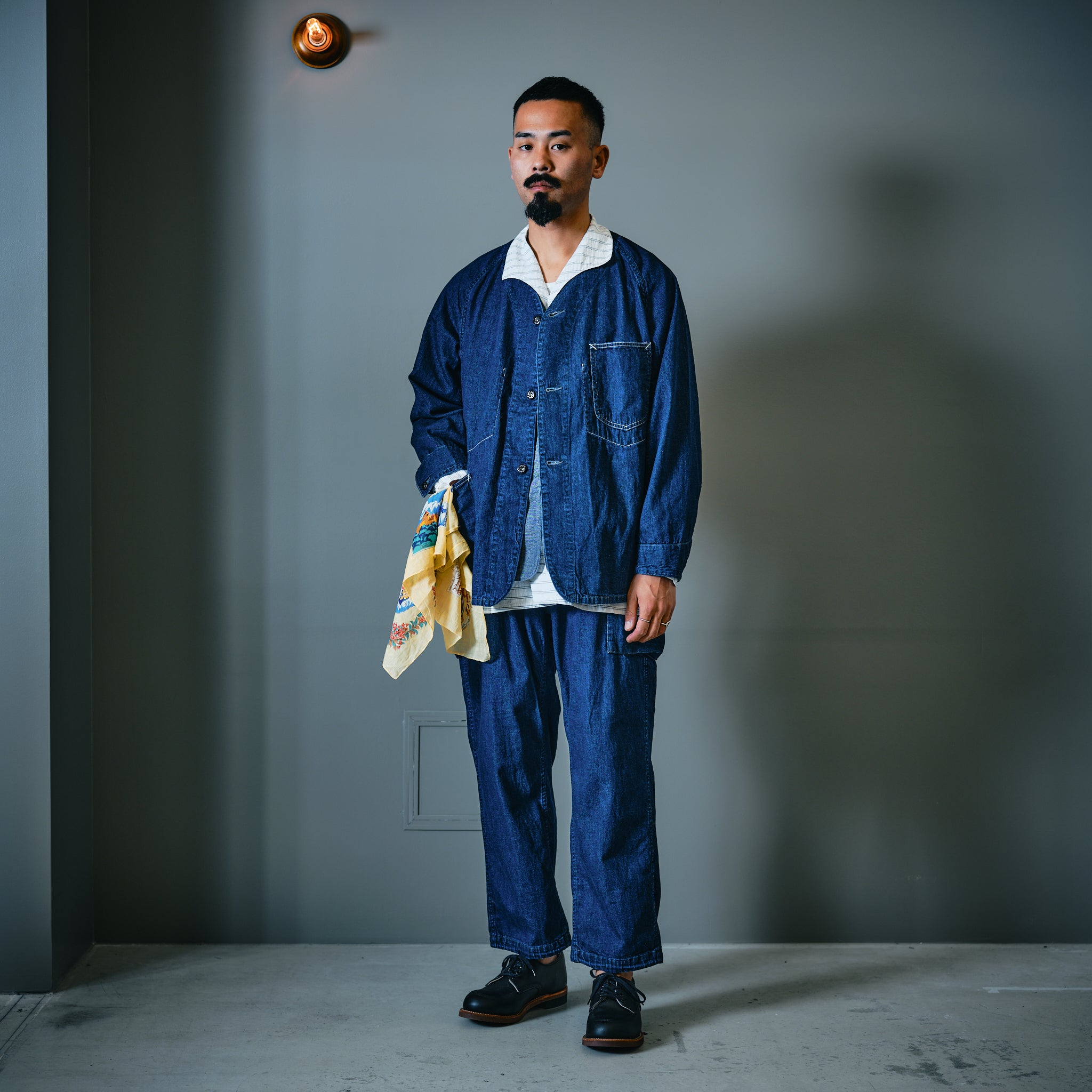 #3124DV-8DI POST 45 DV : 8oz. Denim indigo deep wash