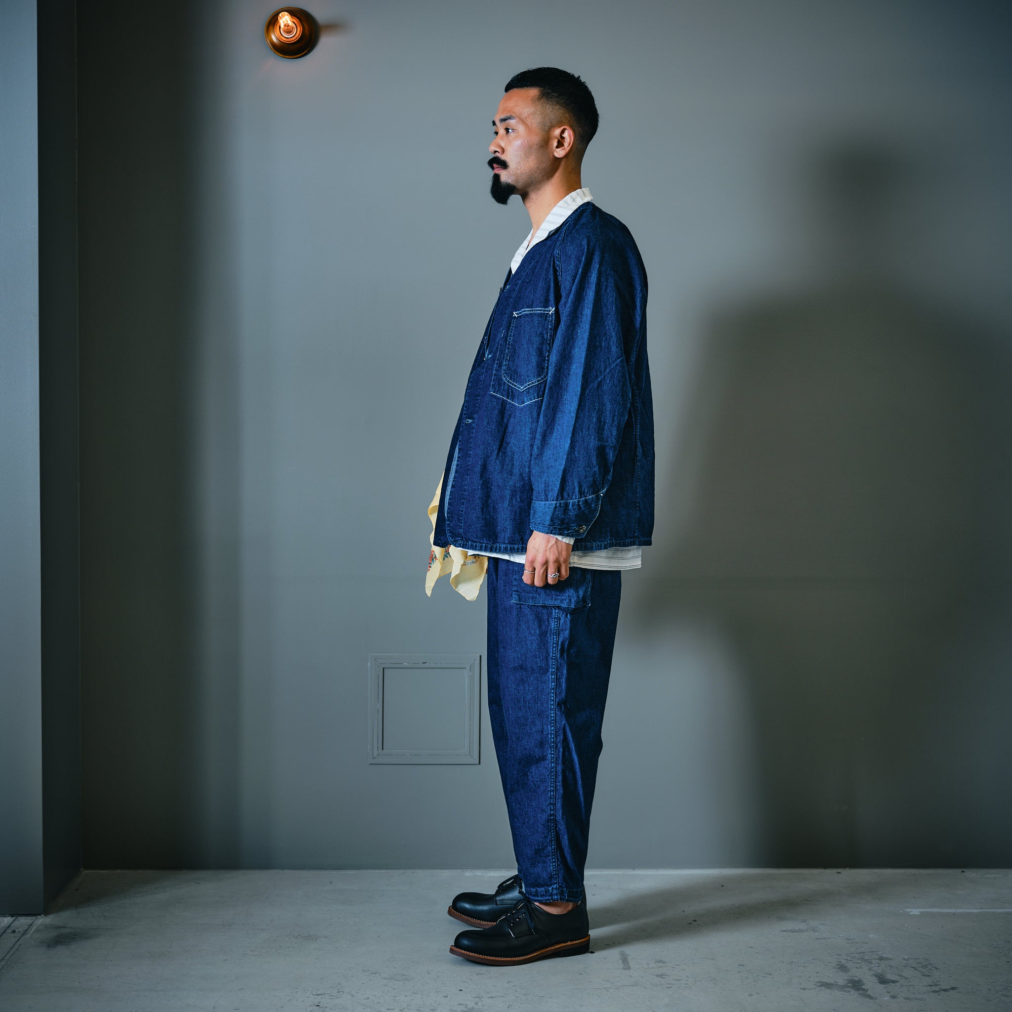 #3124DV-8DI POST 45 DV : 8oz. Denim indigo deep wash