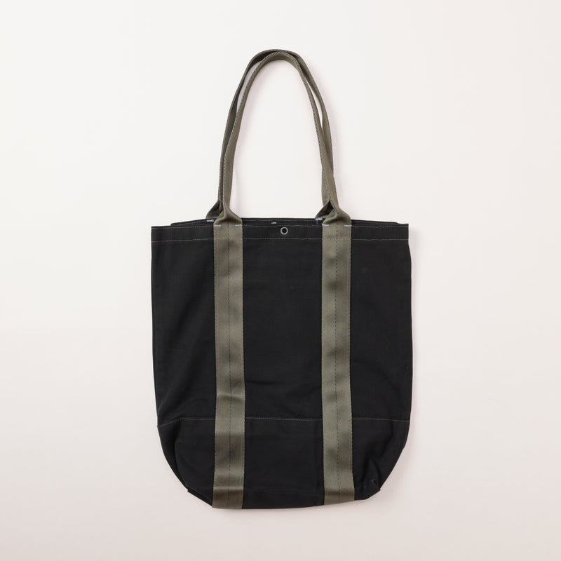 NYT Sidewalker Tote : cotton canvas black bag-024 "Dead Stock"