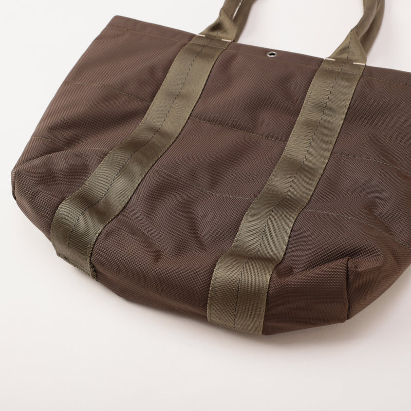 NYT Striper 03 Tote Midium : ballistic nylon brown bag-028 "Dead Stock"