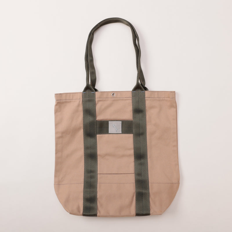 NYT Sidewalker Tote : cotton twill khaki bag-038 "Dead Stock"