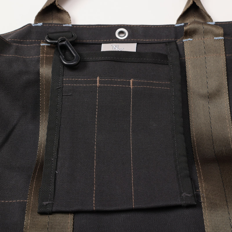 NYT T-4 Tote : cotton canvas black bag-042 "Dead Stock"