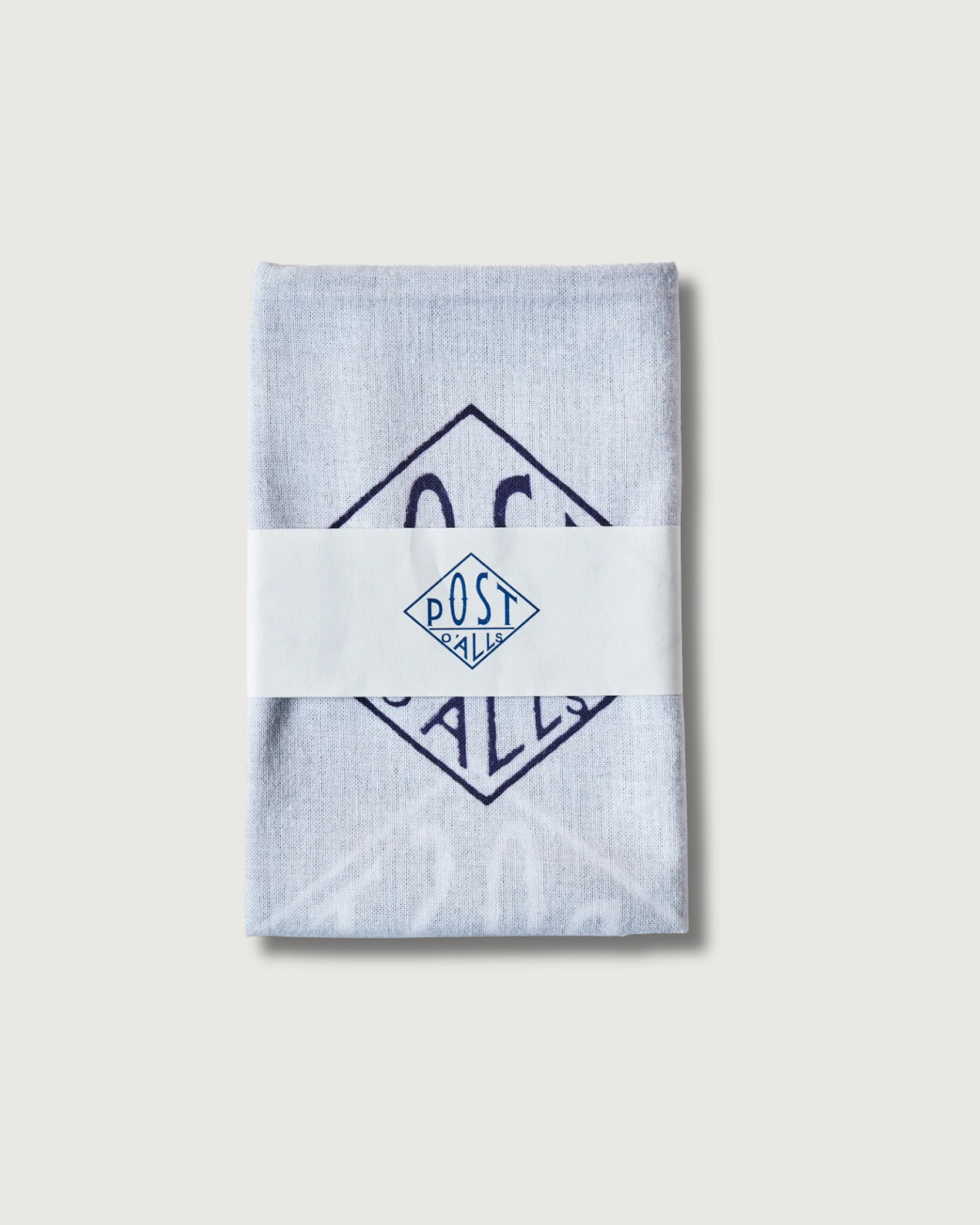#1960-WN POST Tenugui : white/navy 116 x 34