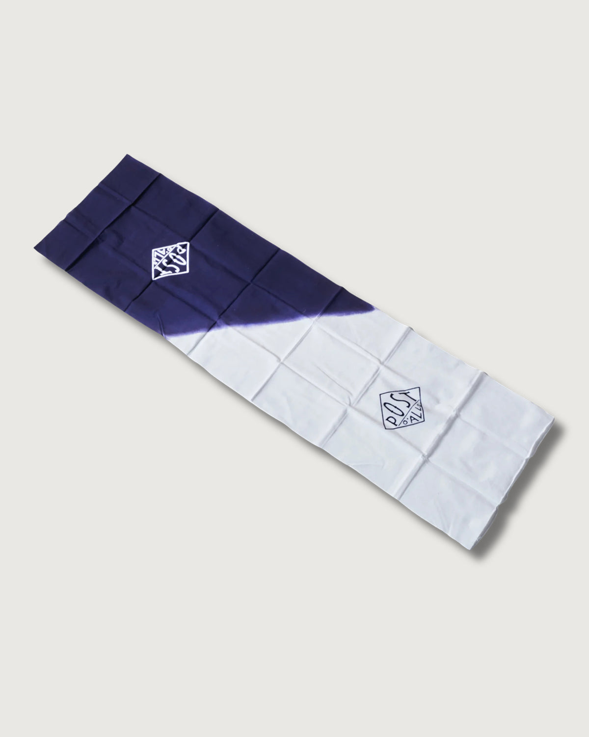 #1960-WN POST Tenugui : white/navy 116 x 34