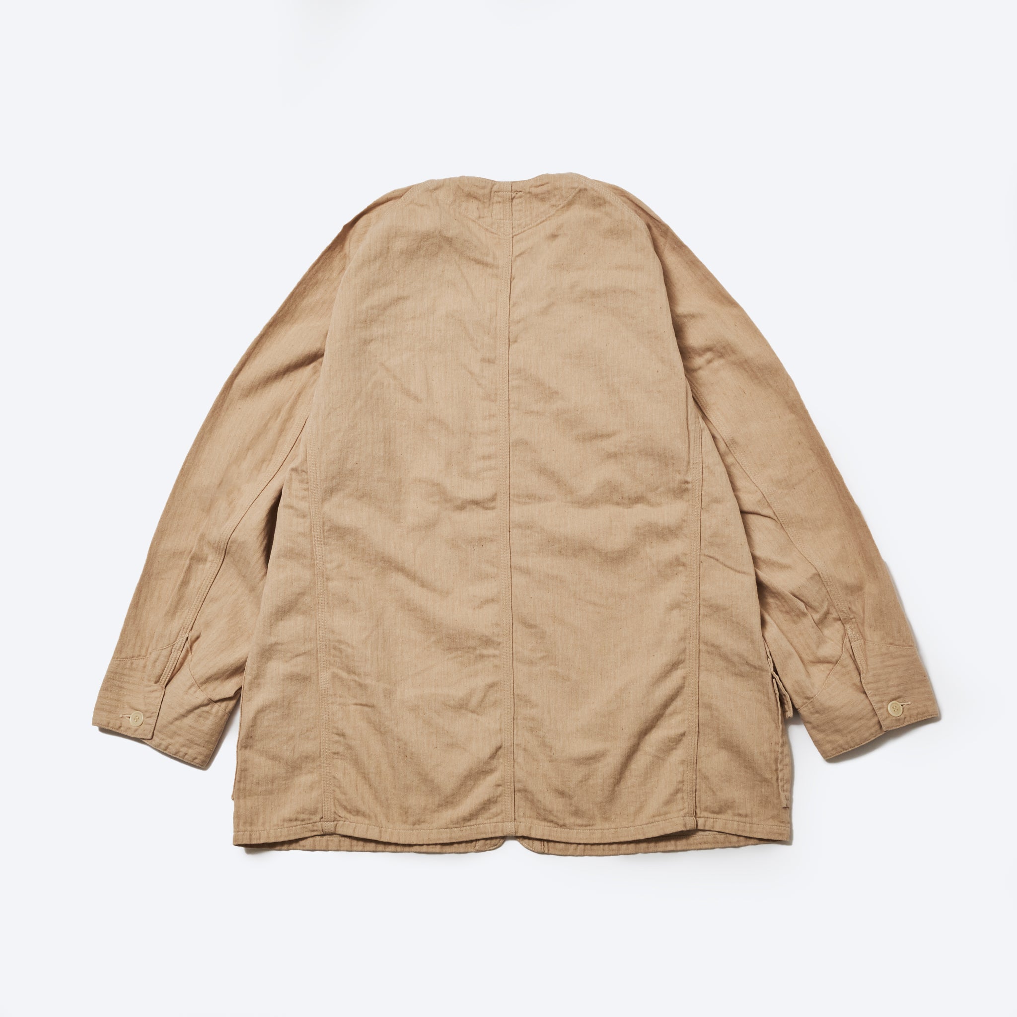 EP01-CHN ELNEST x Post O'Alls Coverall Jacket：cotton herringbone natural