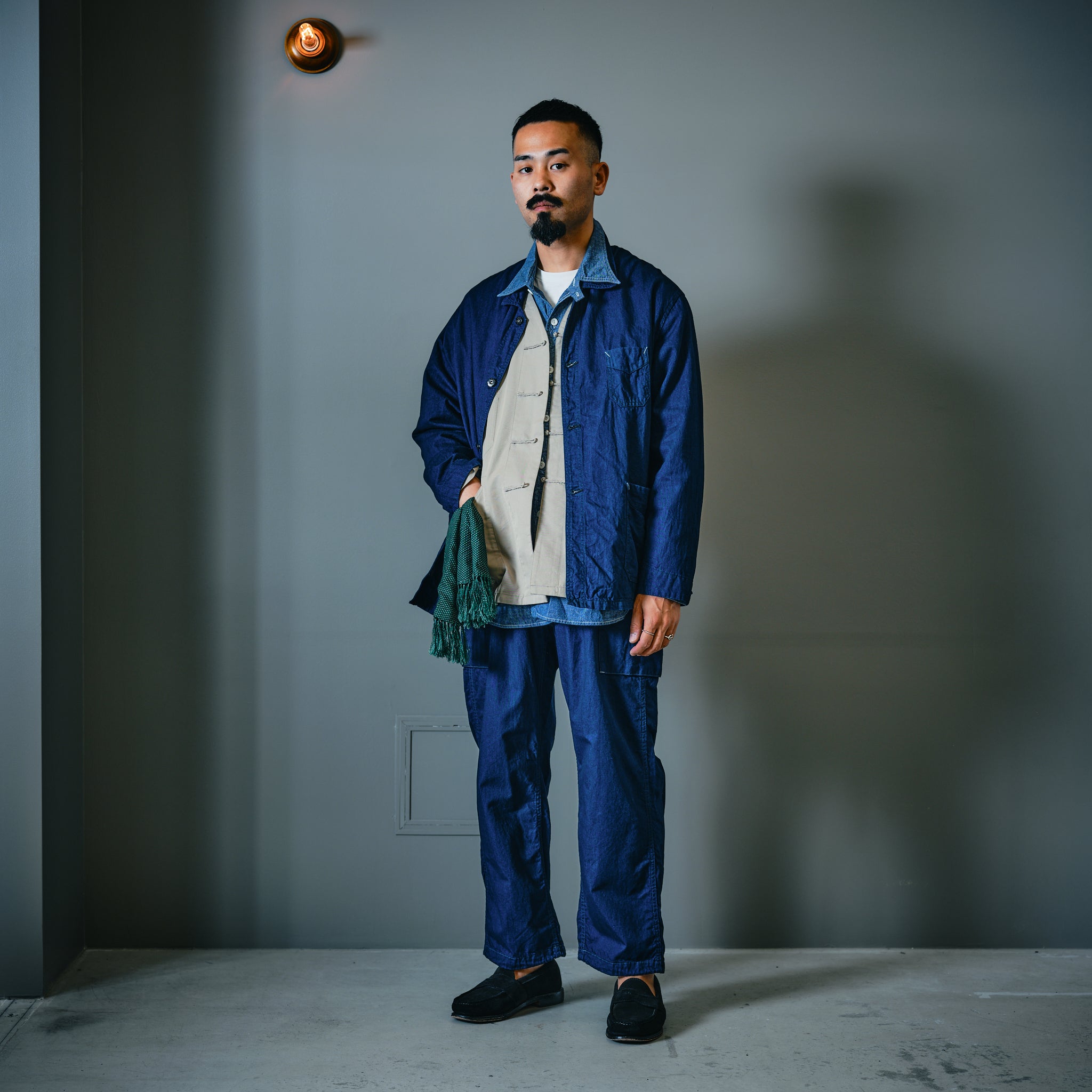 #1201C-CC No.1 Shirt MV : classic chambray indigo
