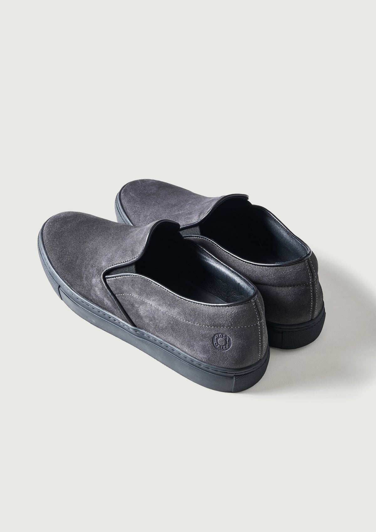 #P2000-SG POST x AMB slip-on : cow suede gray