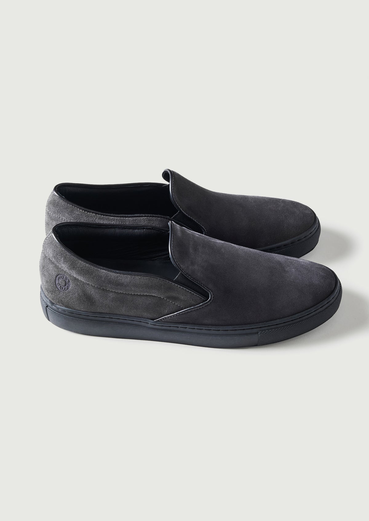 #P2000-SG POST x AMB slip-on : cow suede gray