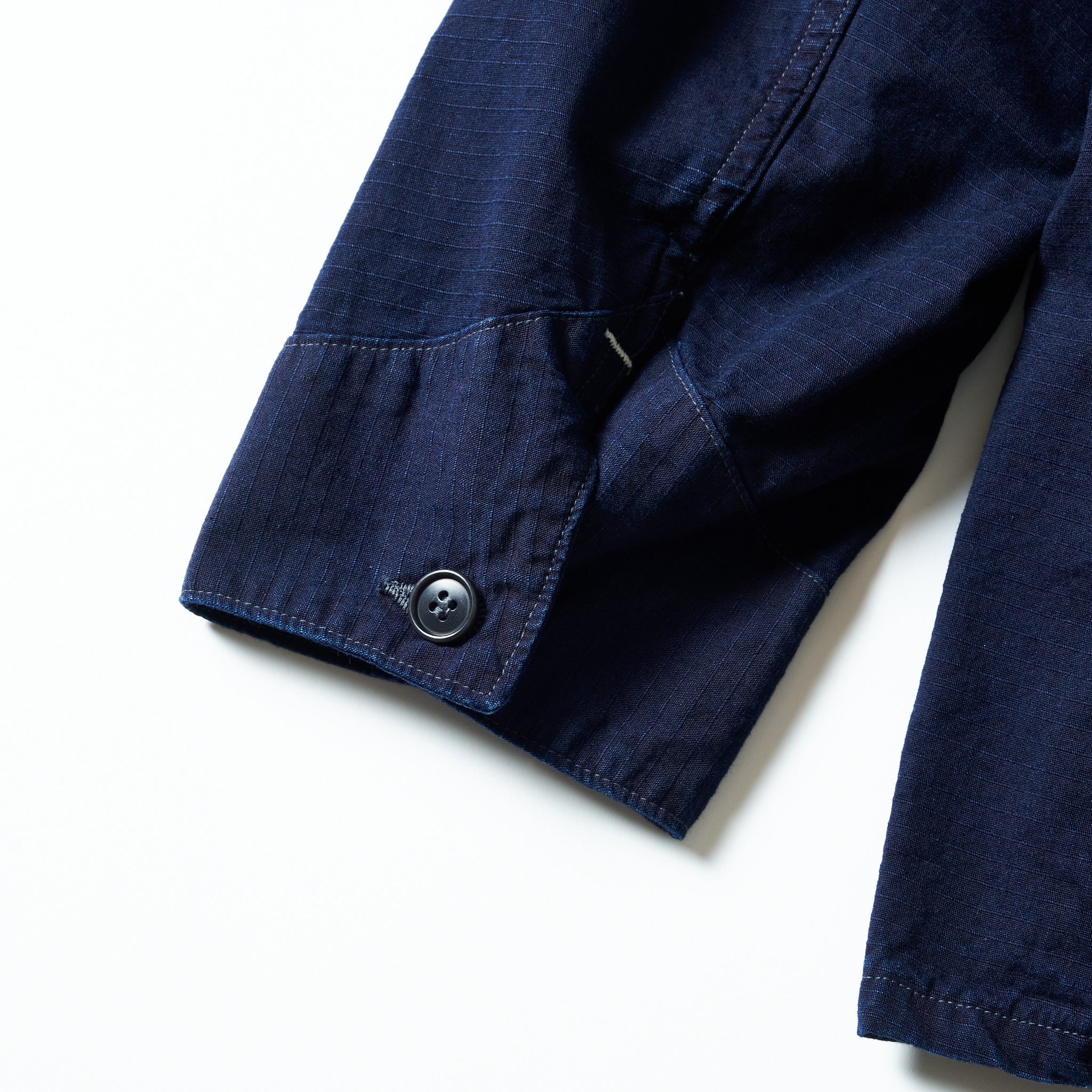 #3124DV-DRI POST 45 DV : cotton dobby ripstop indigo deep wash