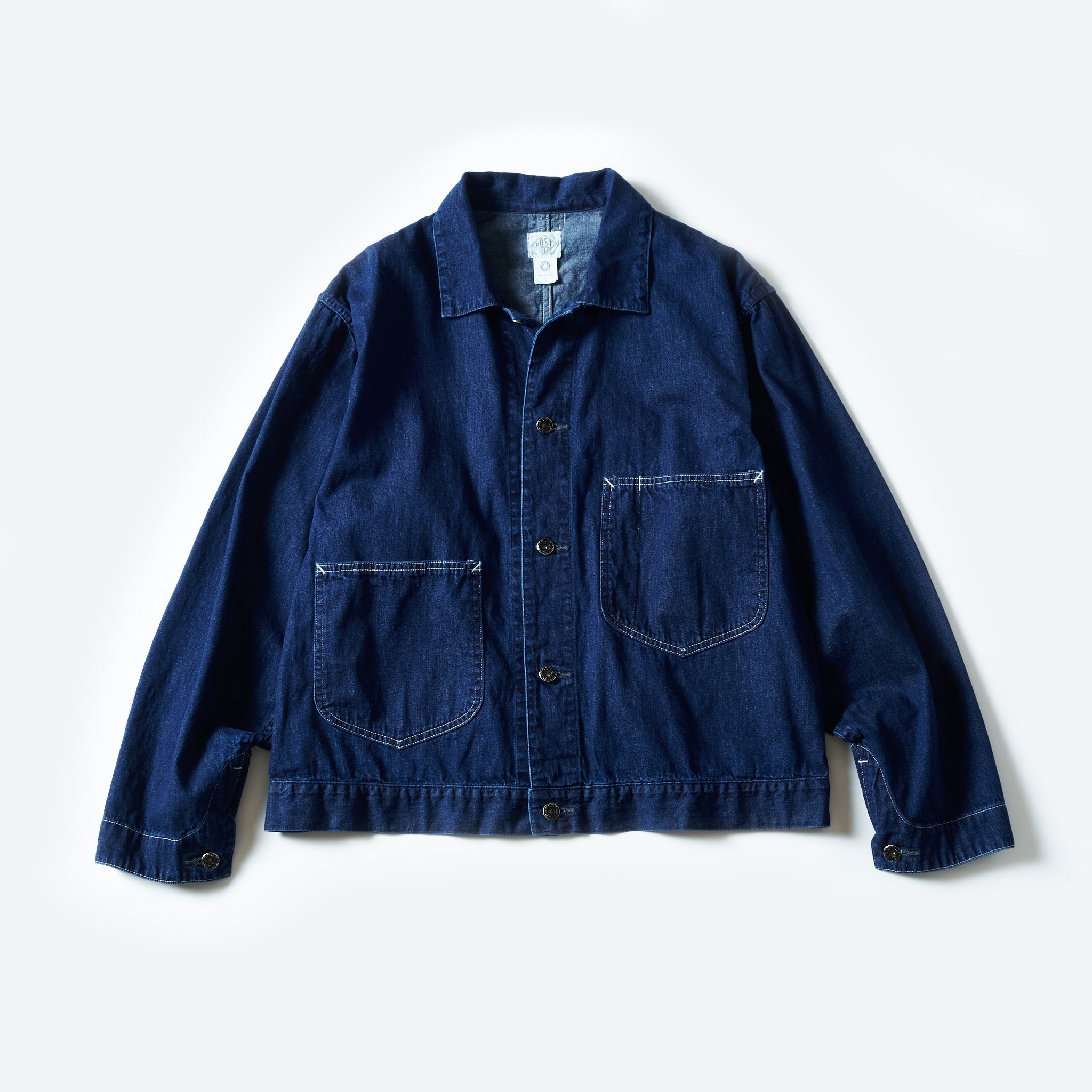 #1110R-8DI Mechanic Blouse 2 : 8oz. Denim indigo deep wash