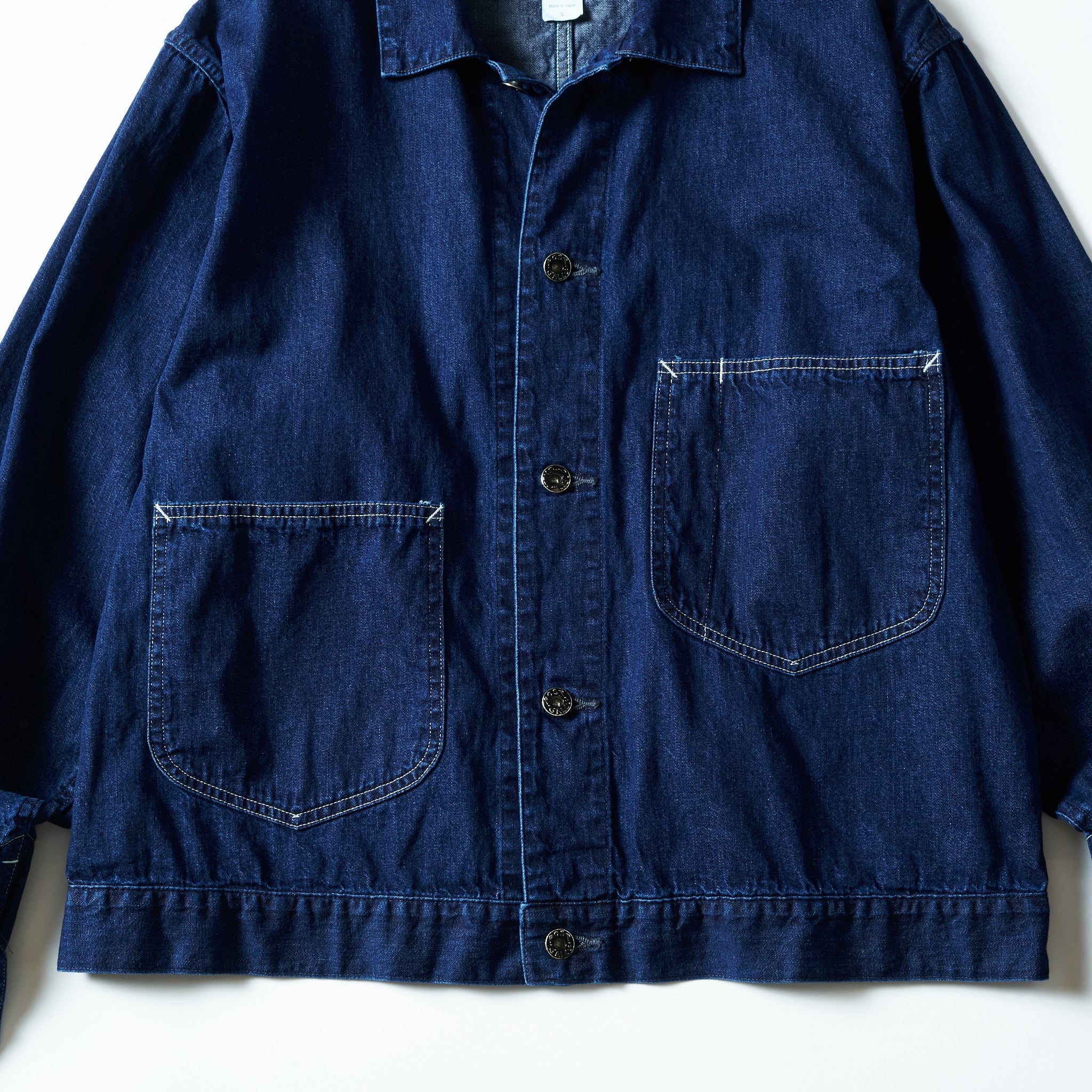 #1110R-8DI Mechanic Blouse 2 : 8oz. Denim indigo deep wash