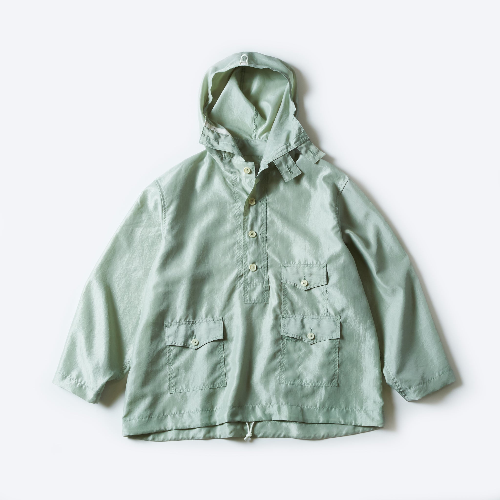 #3127-MTG Town & Country Parka : metallic taffeta green